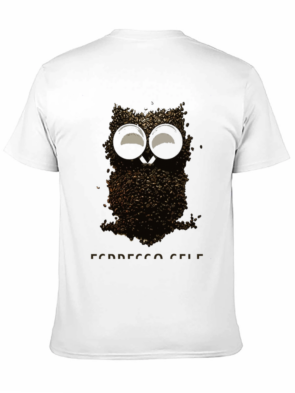 Coffee Bean Owl T-Shirt - Espresso Self