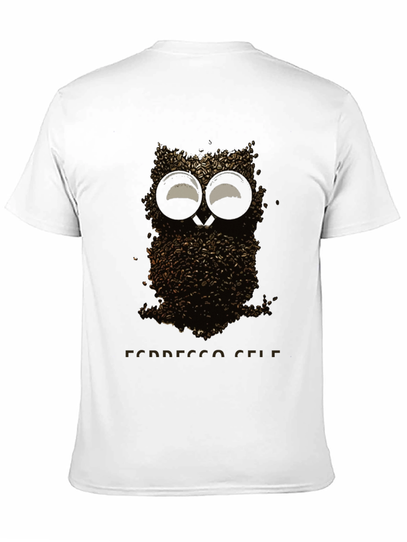 Coffee Bean Owl T-Shirt - Espresso Self