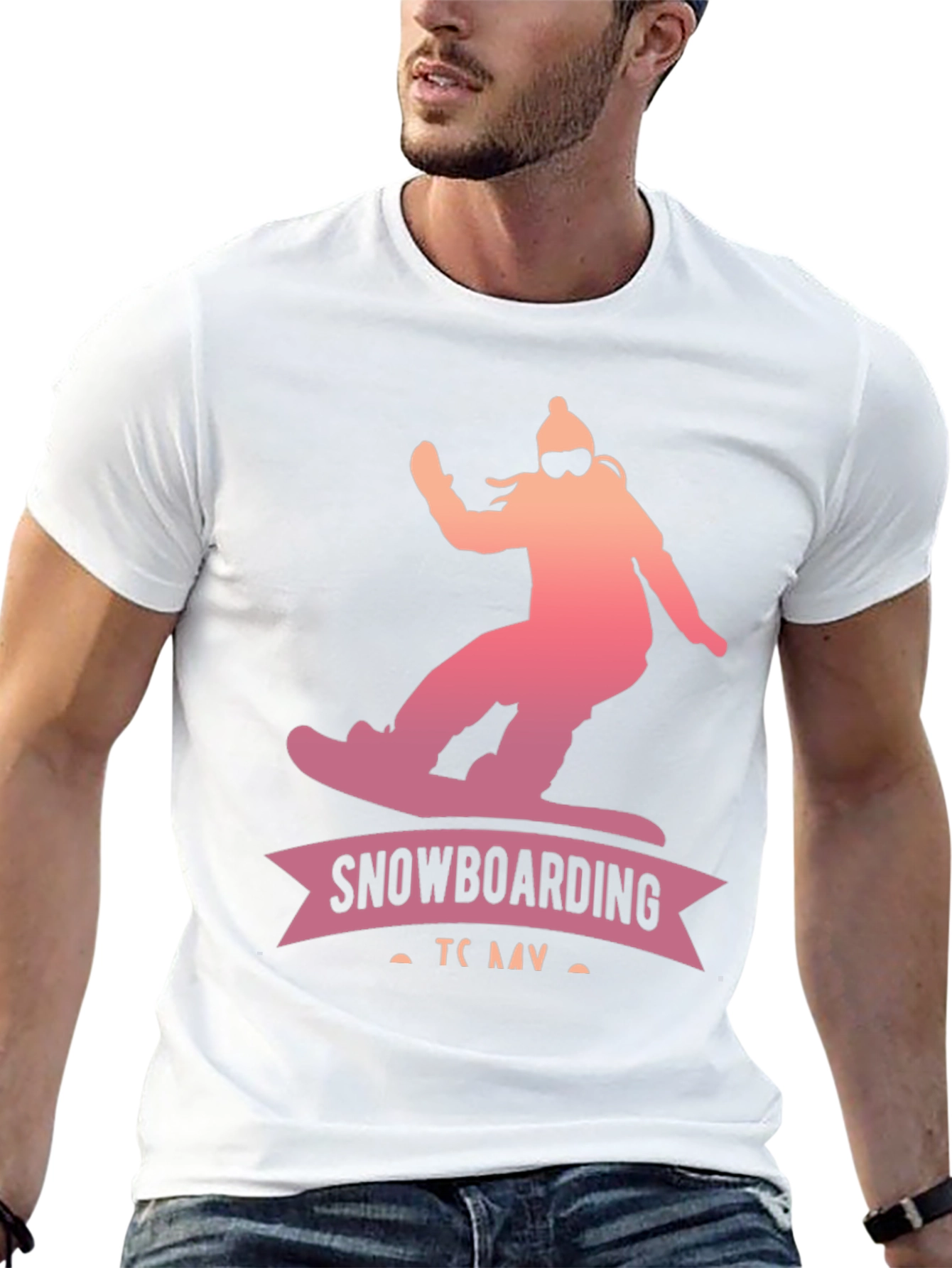 Snowboarding Graphic Tee - Winter Sports Apparel