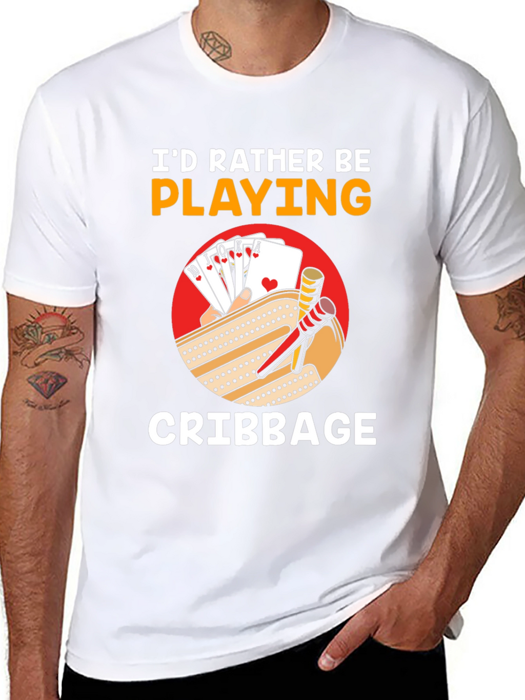 Cribbage Player T-Shirt - Id Rather Be Playing