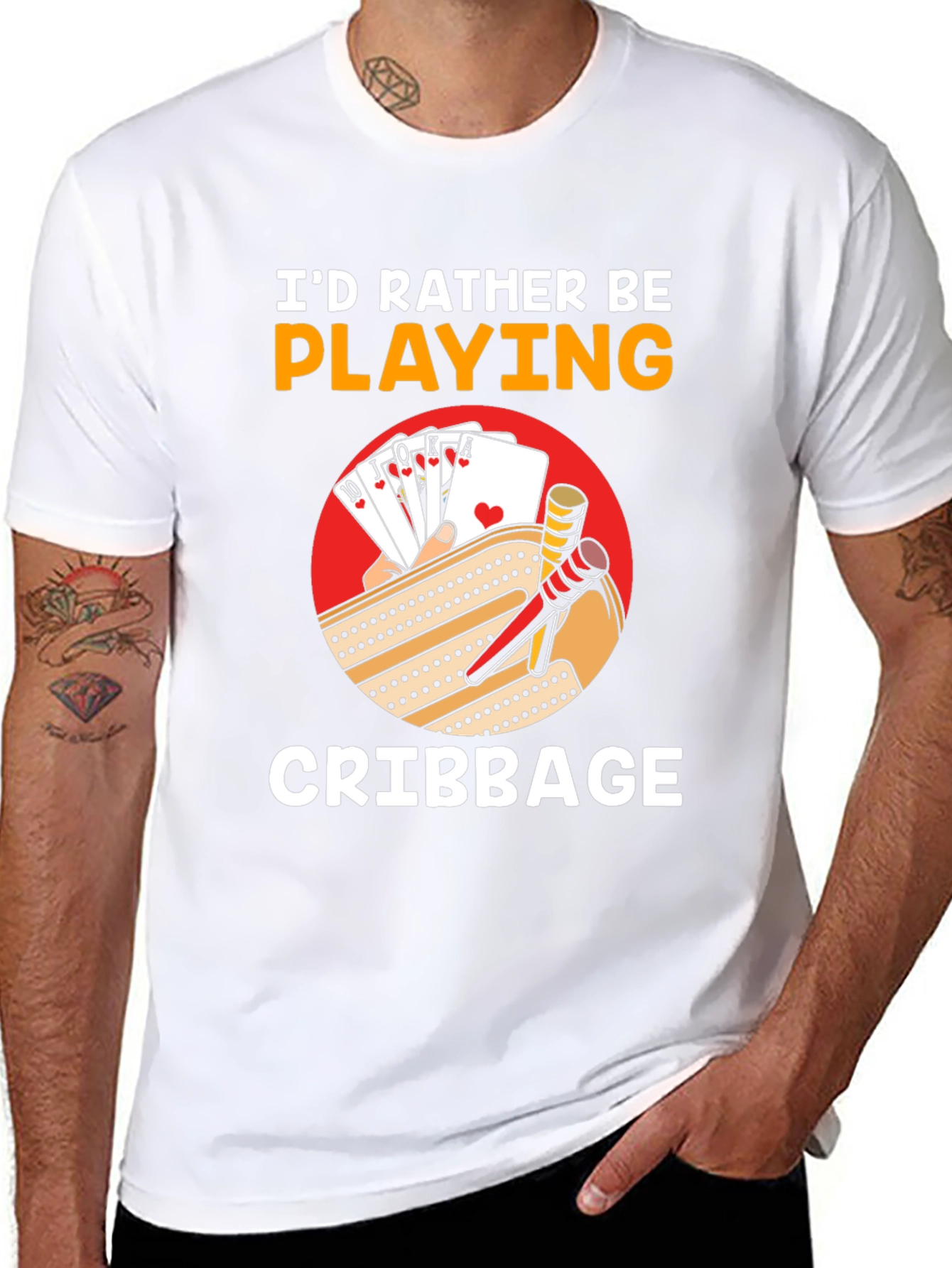 Cribbage Player T-Shirt - Id Rather Be Playing