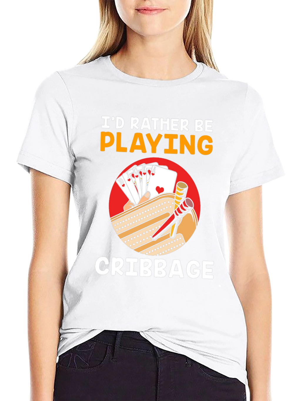Cribbage Player T-Shirt - Id Rather Be Playing