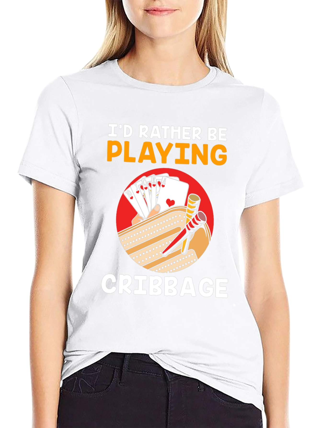 Cribbage Player T-Shirt - Id Rather Be Playing