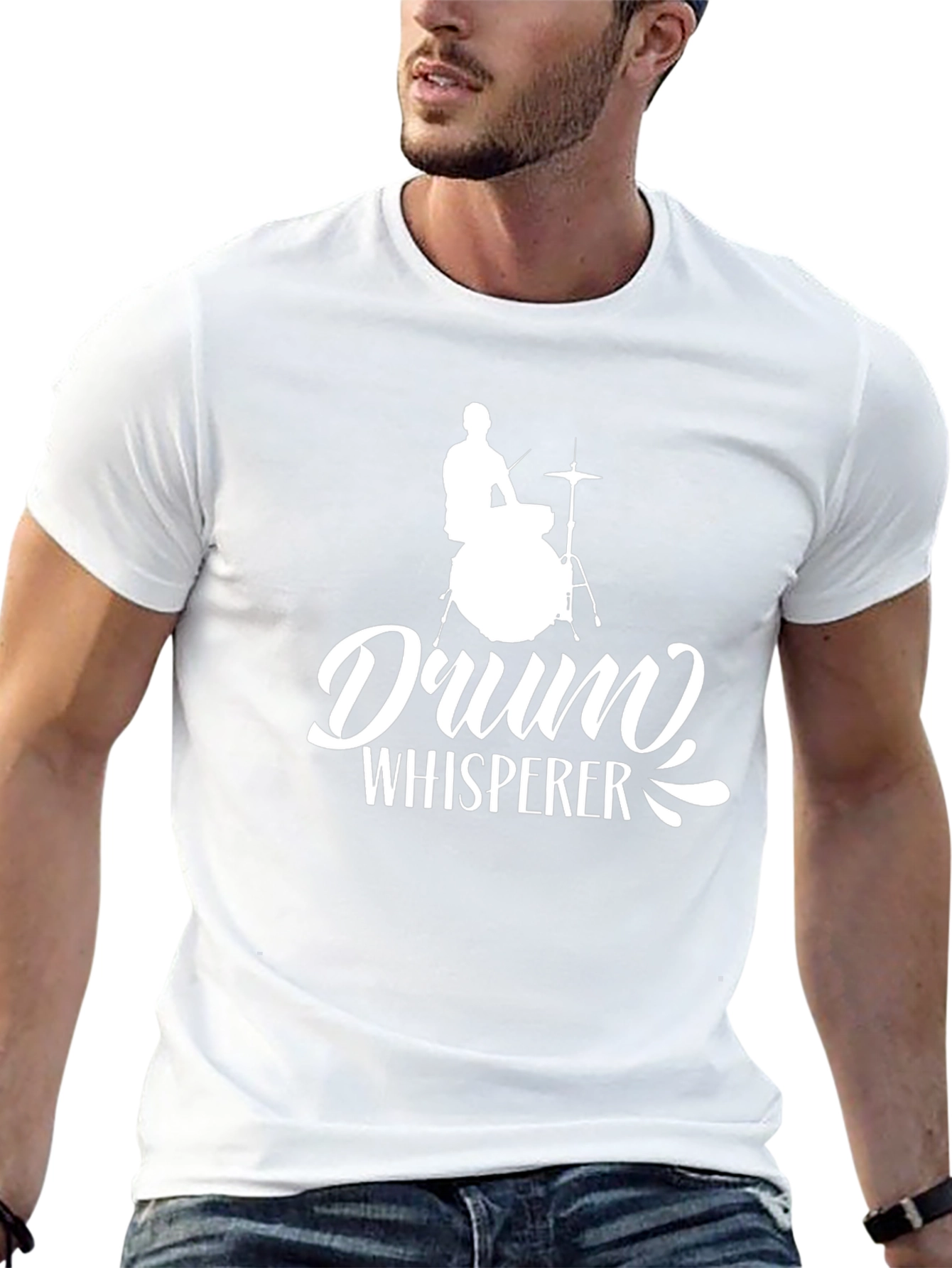 Drum Whisperer Graphic T-Shirt - Music Lover Tee