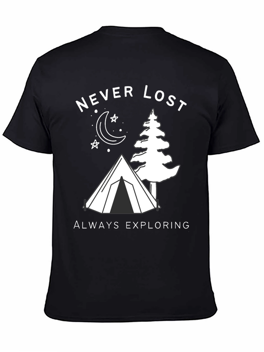 Never Lost Exploring Graphic T-Shirt