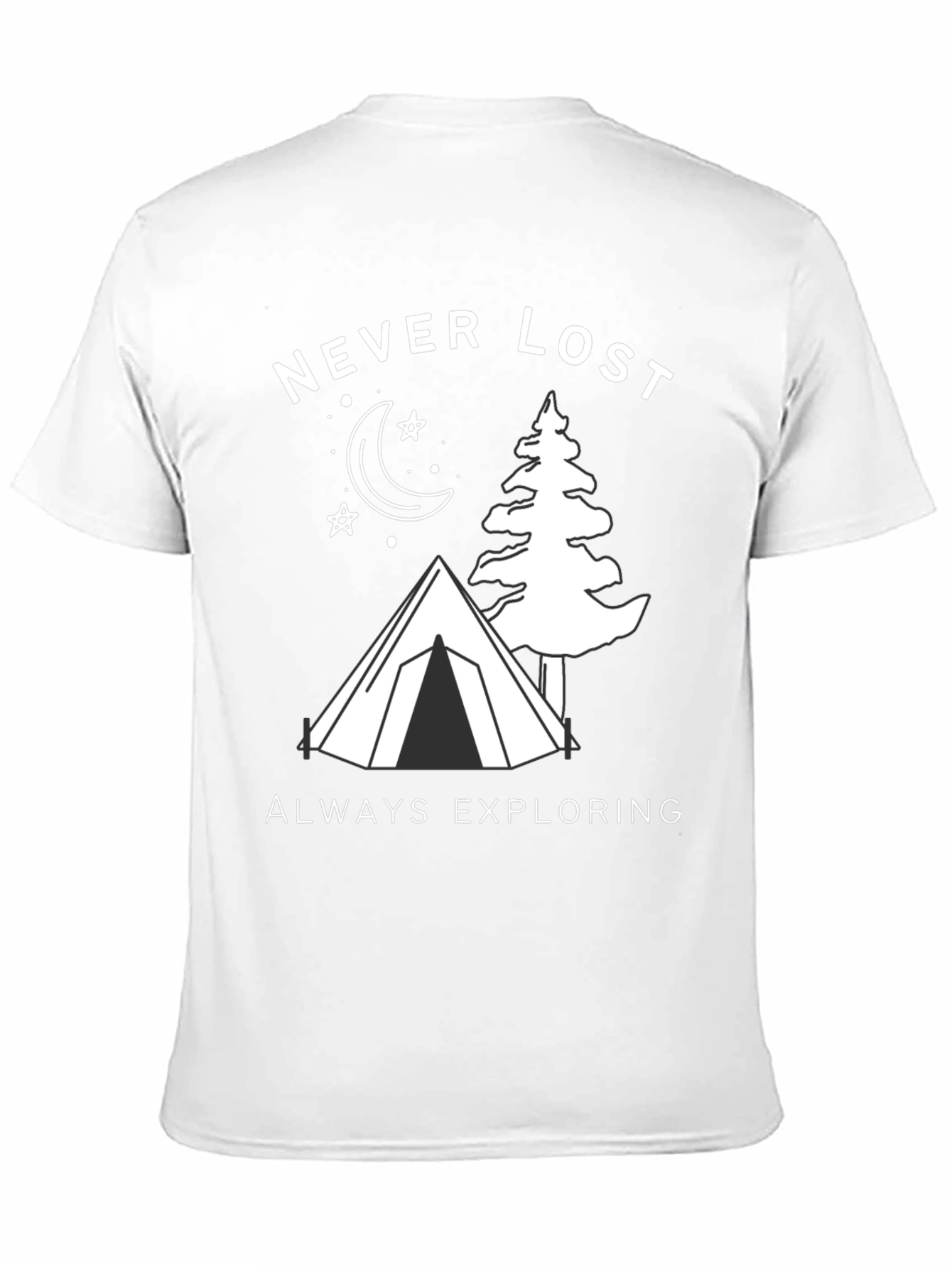 Never Lost Exploring Graphic T-Shirt