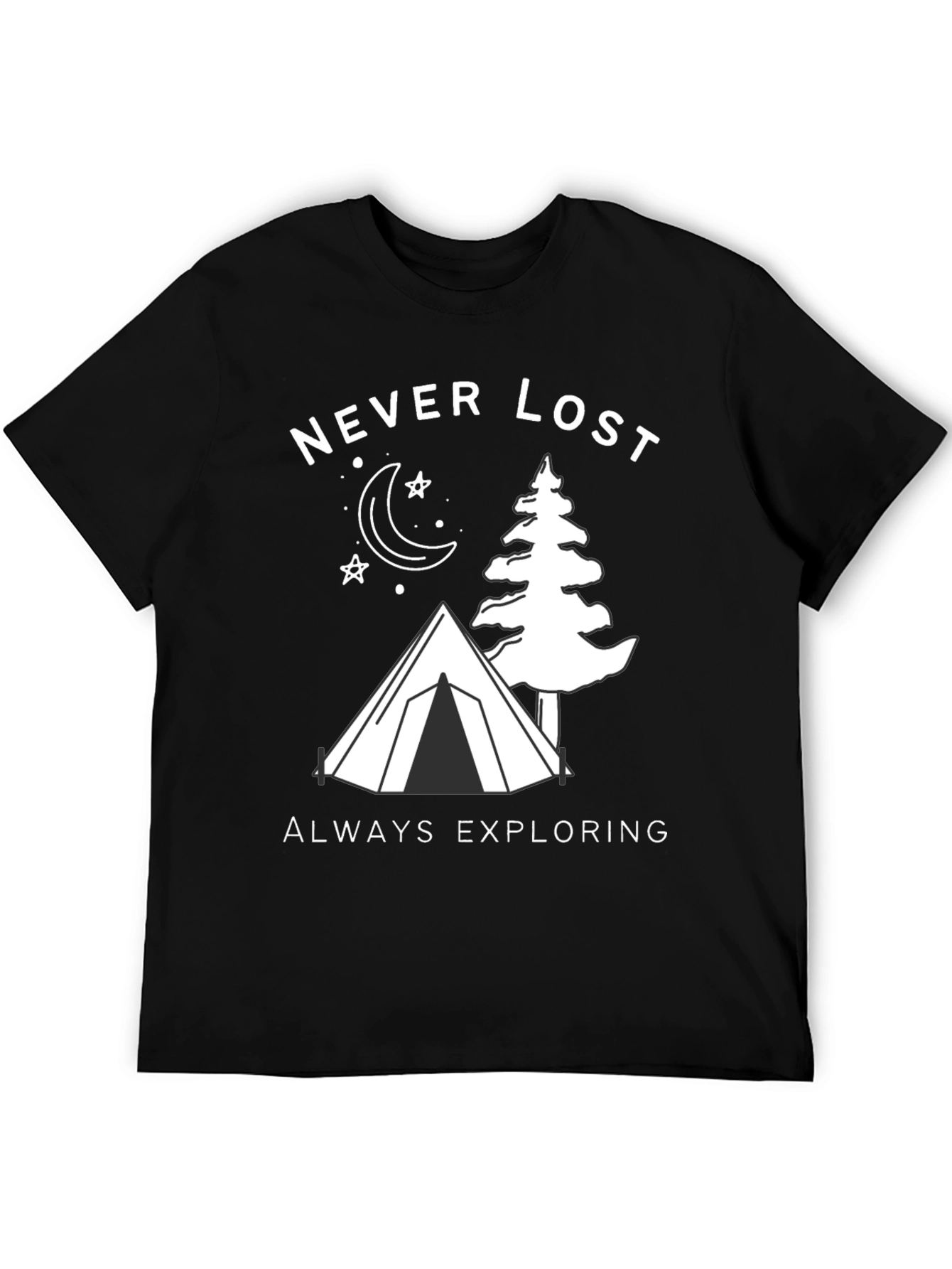Never Lost Exploring Graphic T-Shirt