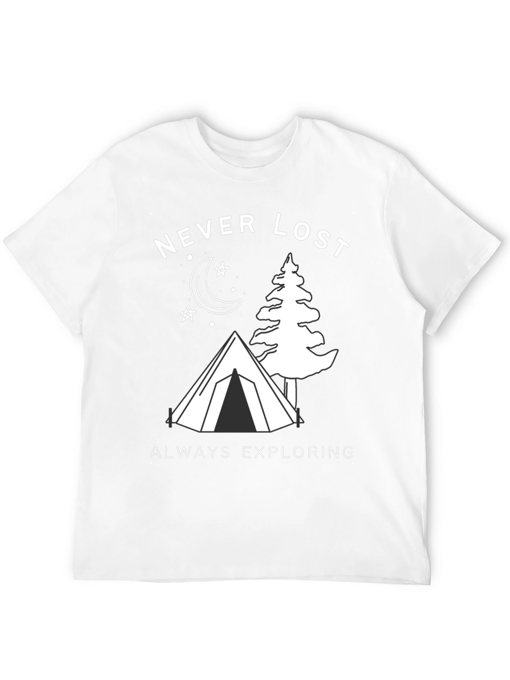 Never Lost Exploring Graphic T-Shirt
