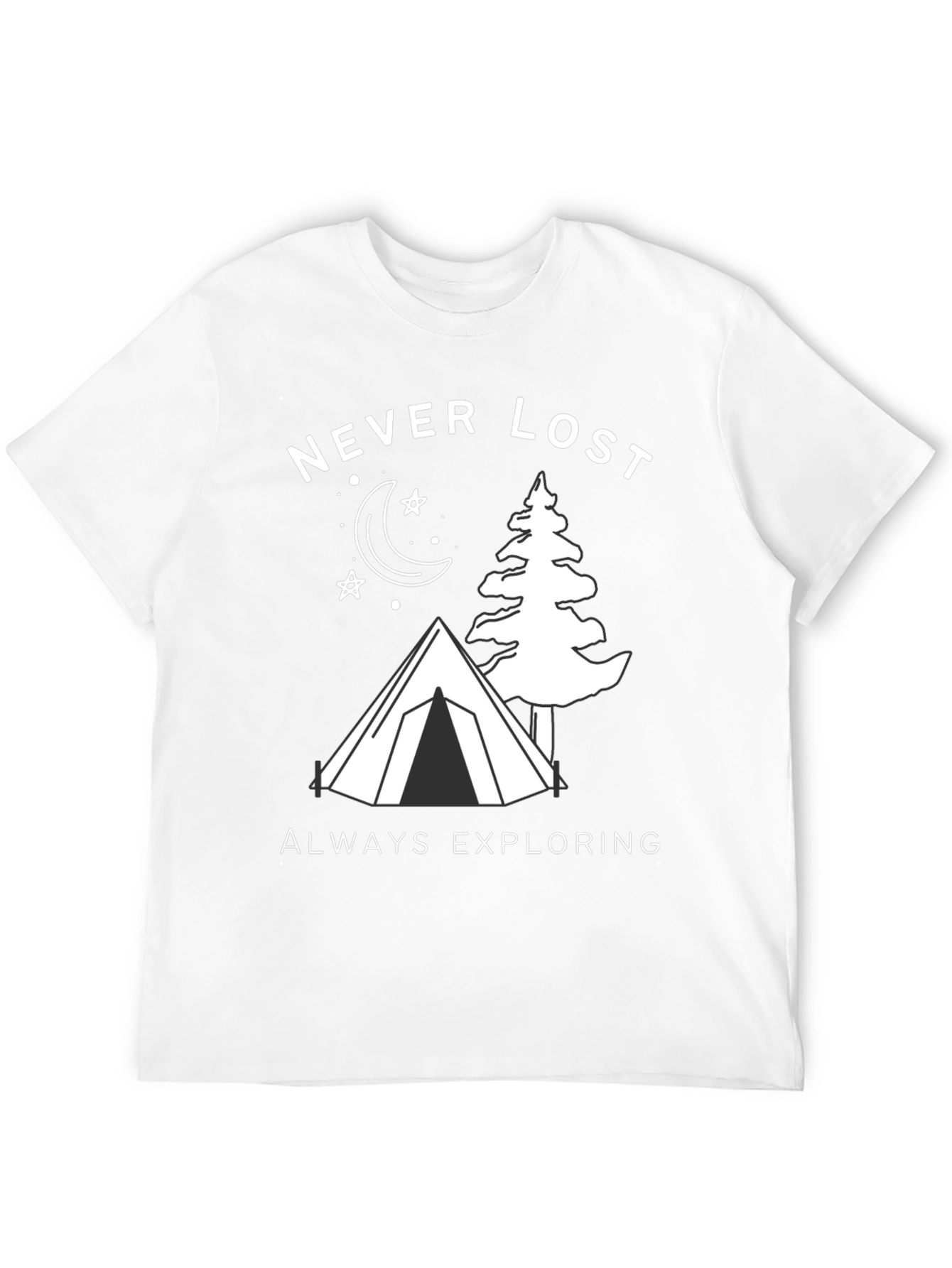 Never Lost Exploring Graphic T-Shirt