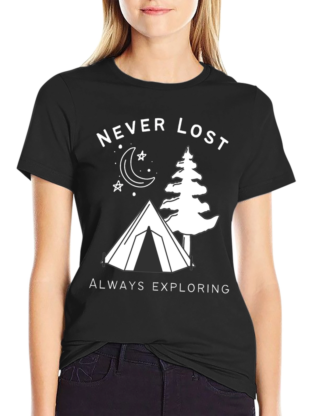 Never Lost Exploring Graphic T-Shirt