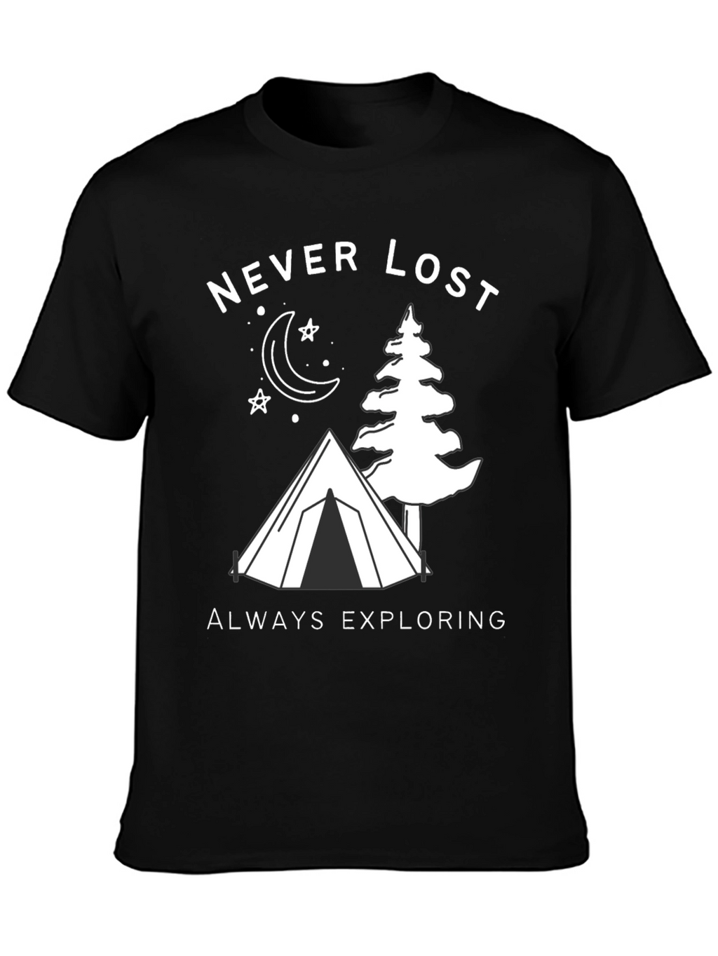 Never Lost Exploring Graphic T-Shirt