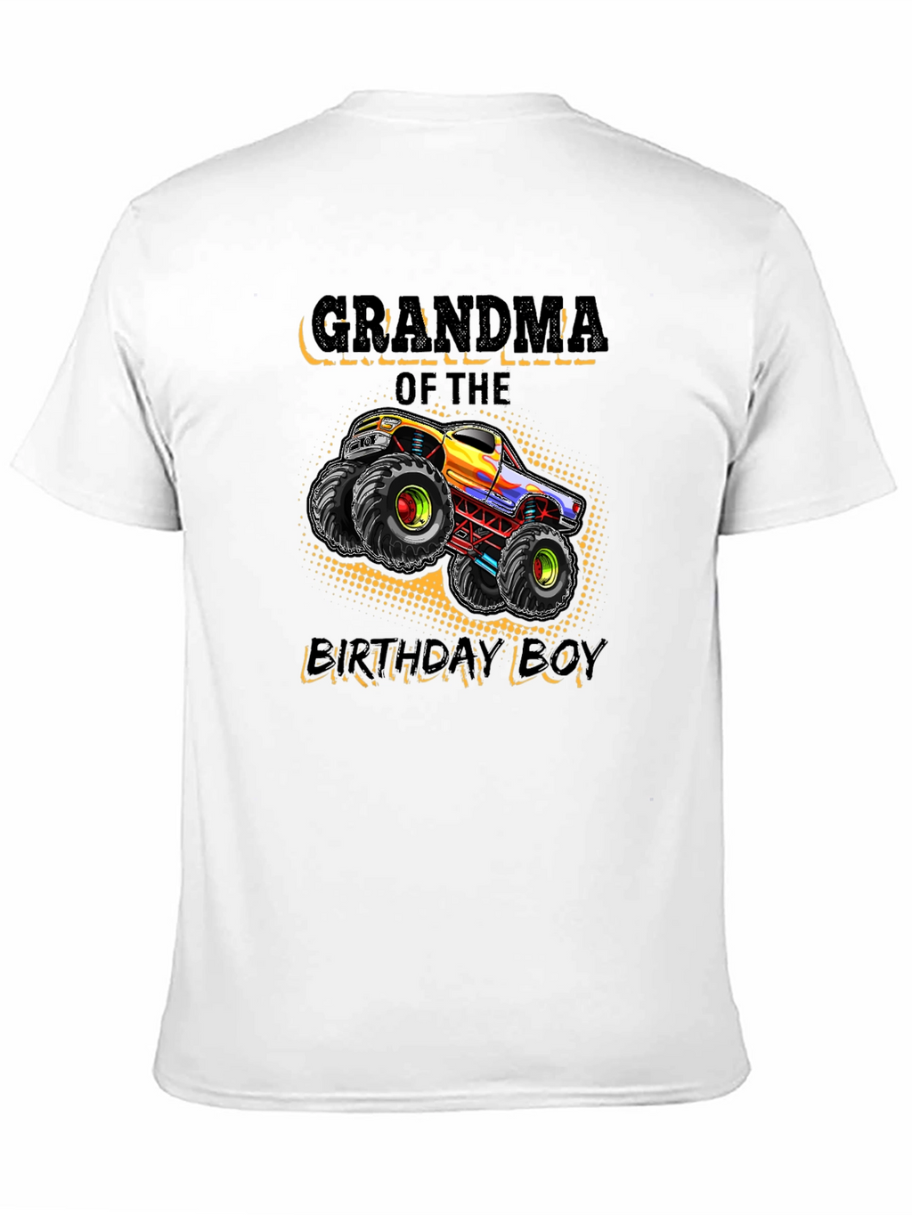 Grandma of the Birthday Boy Monster Truck T-Shirt