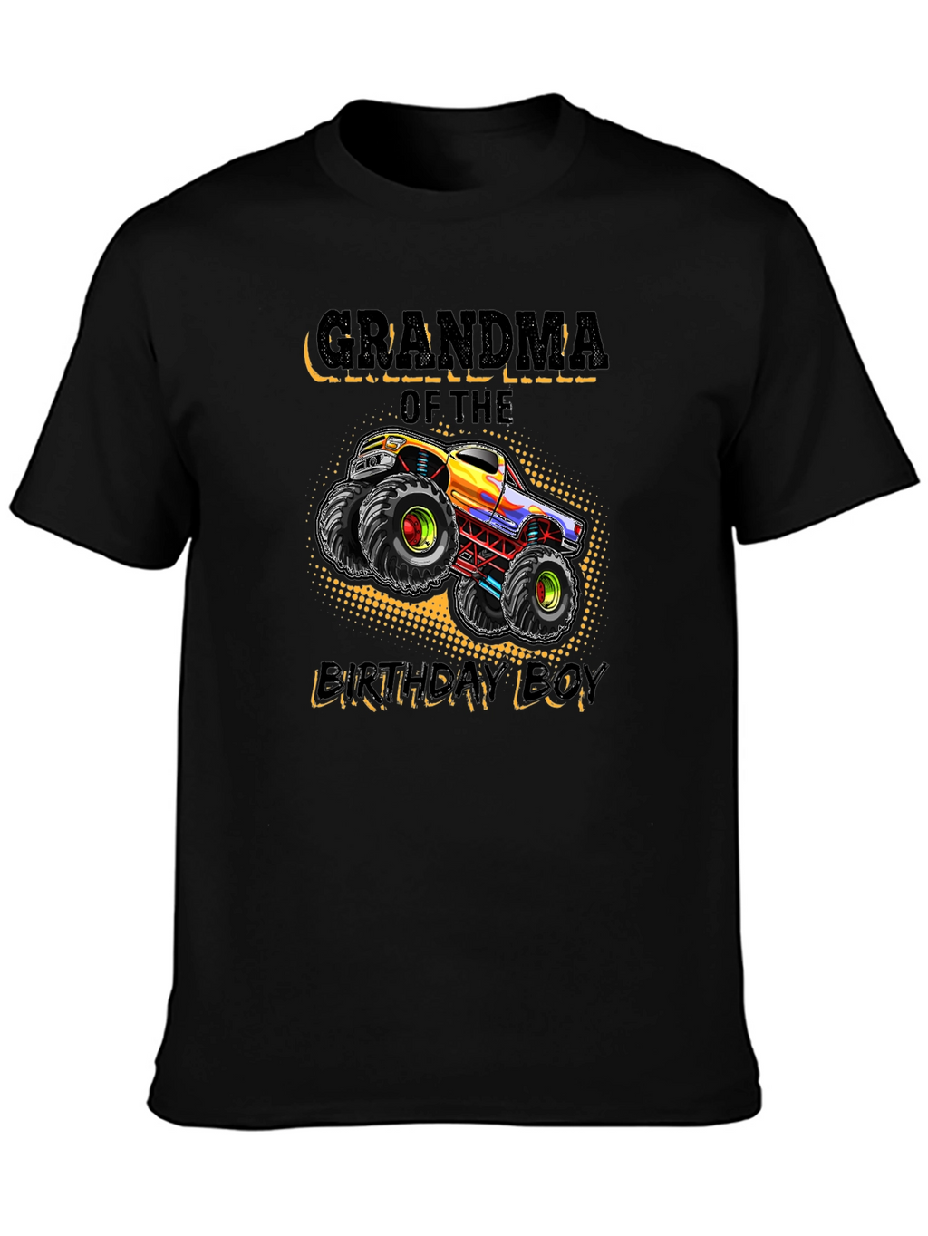 Grandma of the Birthday Boy Monster Truck T-Shirt