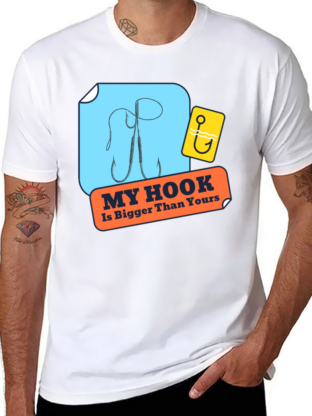 My Hook Is Bigger Than Yours Black T-Shirt