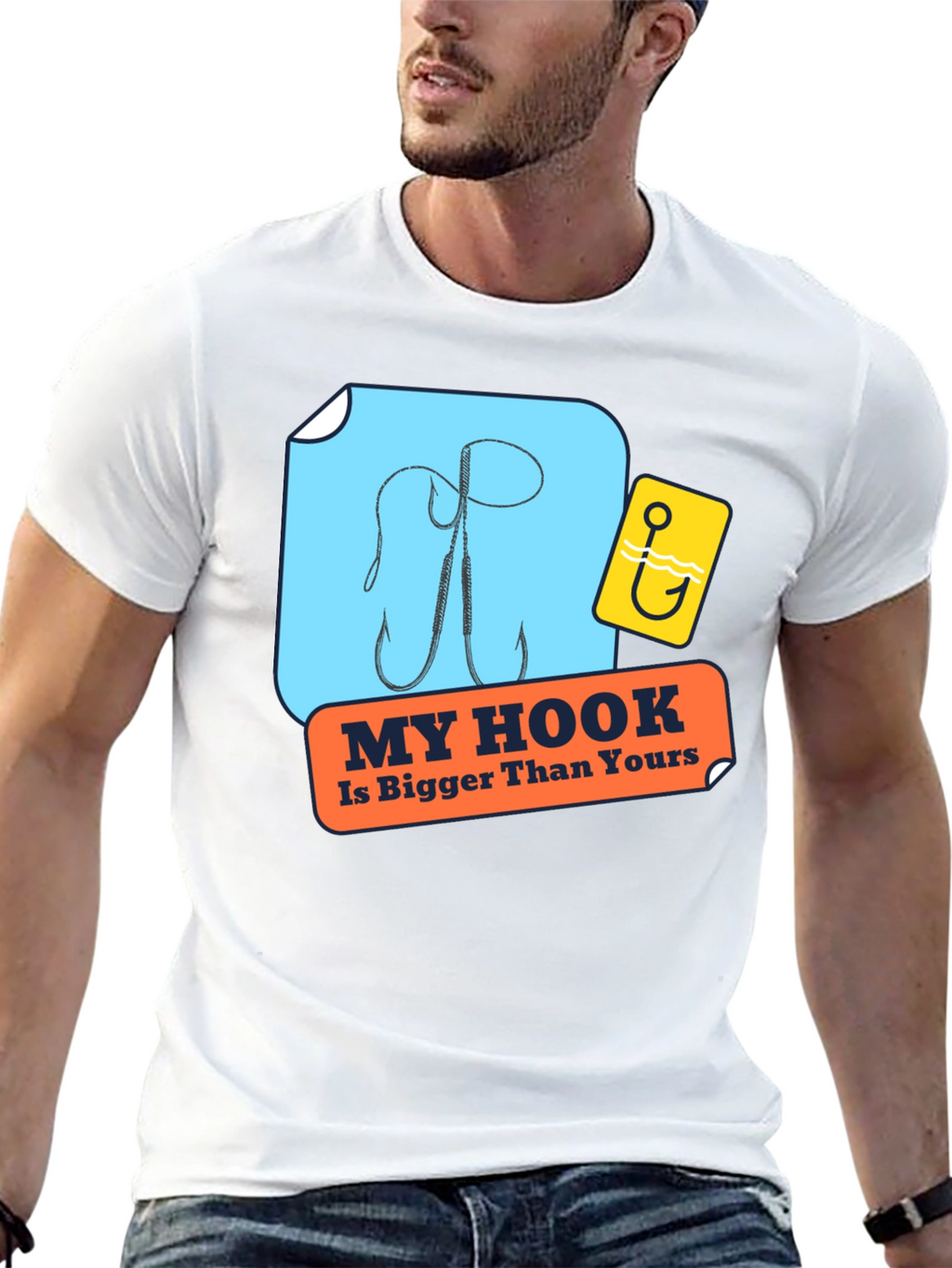 My Hook Is Bigger Than Yours Black T-Shirt