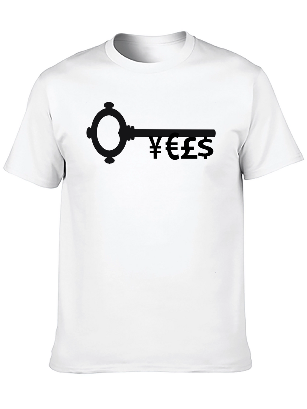Currency Symbol Black T-Shirt - Mens