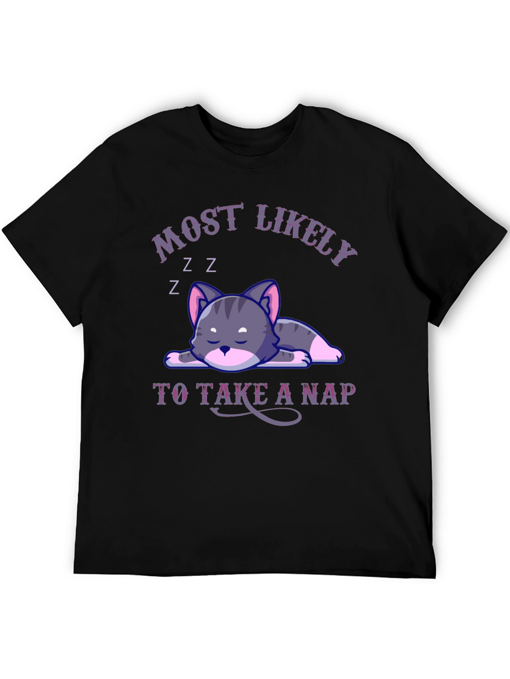 Most Likely To Take A Nap Cat T-Shirt