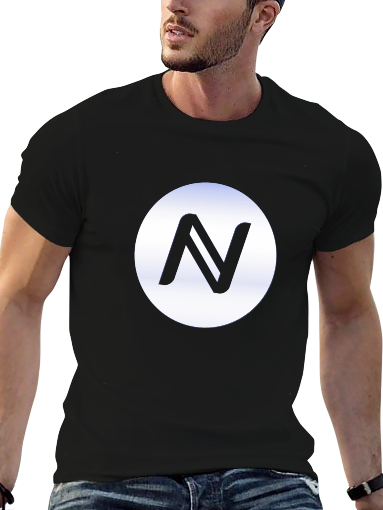 Black T-Shirt with Circle N Logo