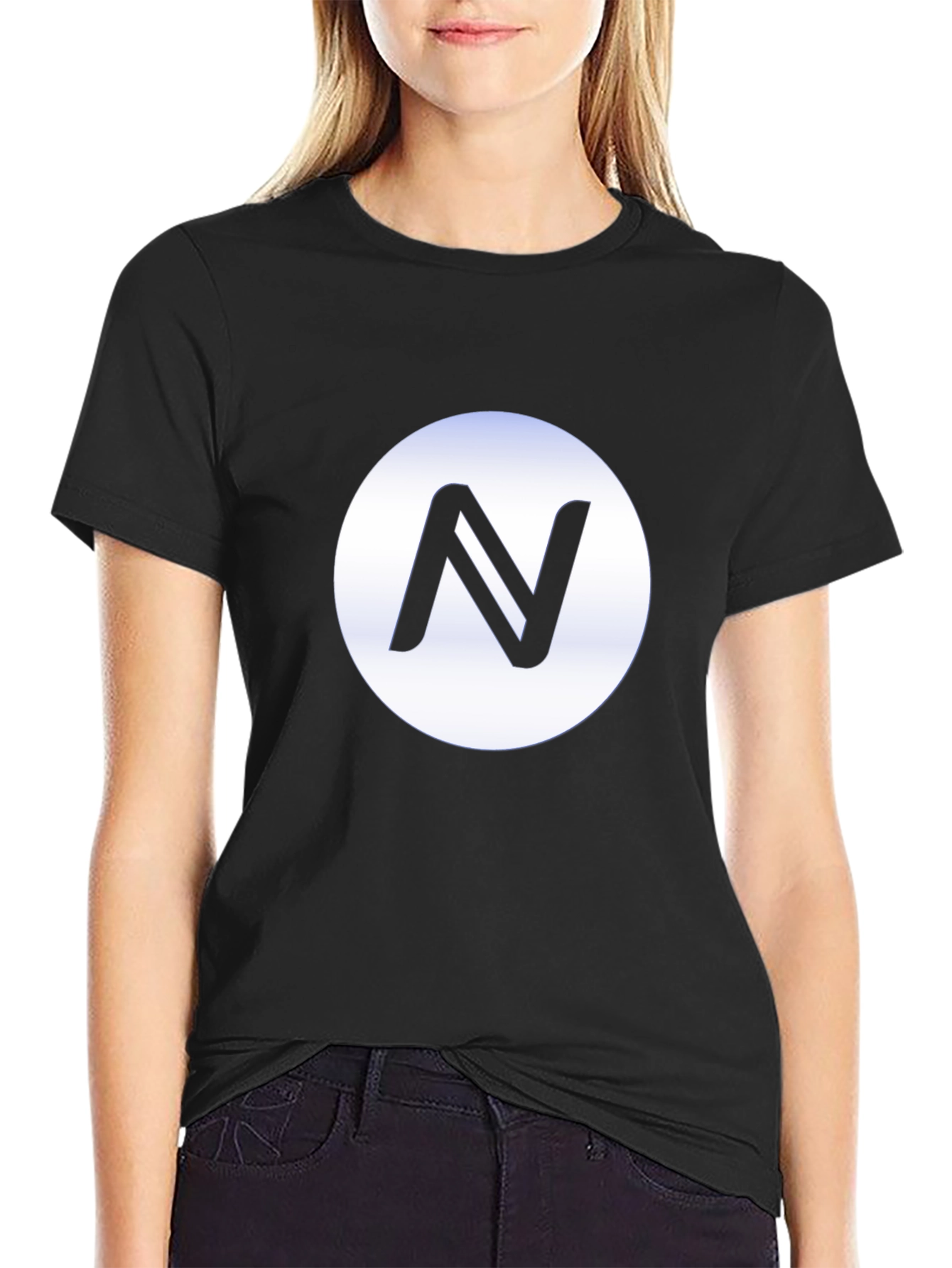 Black T-Shirt with Circle N Logo