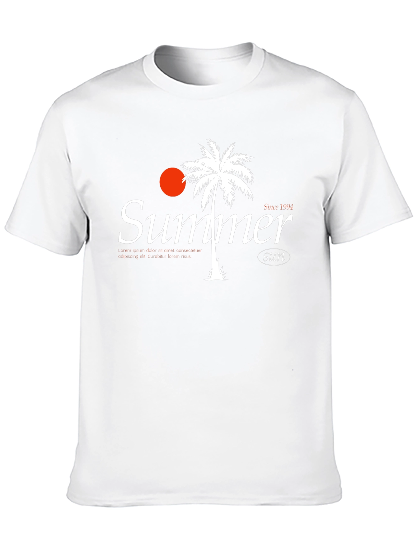 Summer Sun Graphic Tee - Mens Black T-Shirt