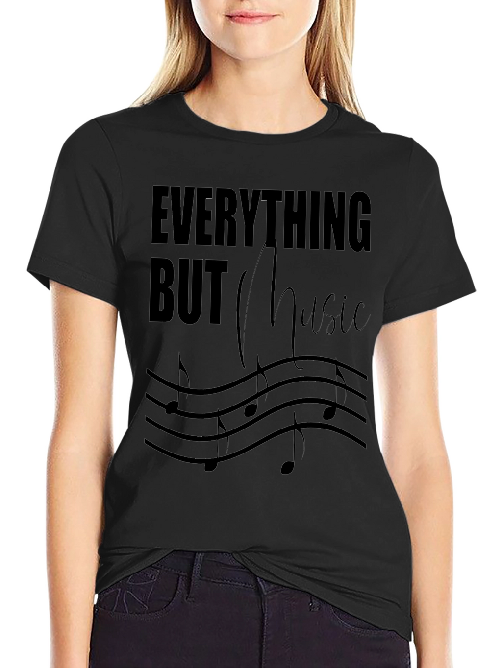 Everything But Music Graphic T-Shirt
