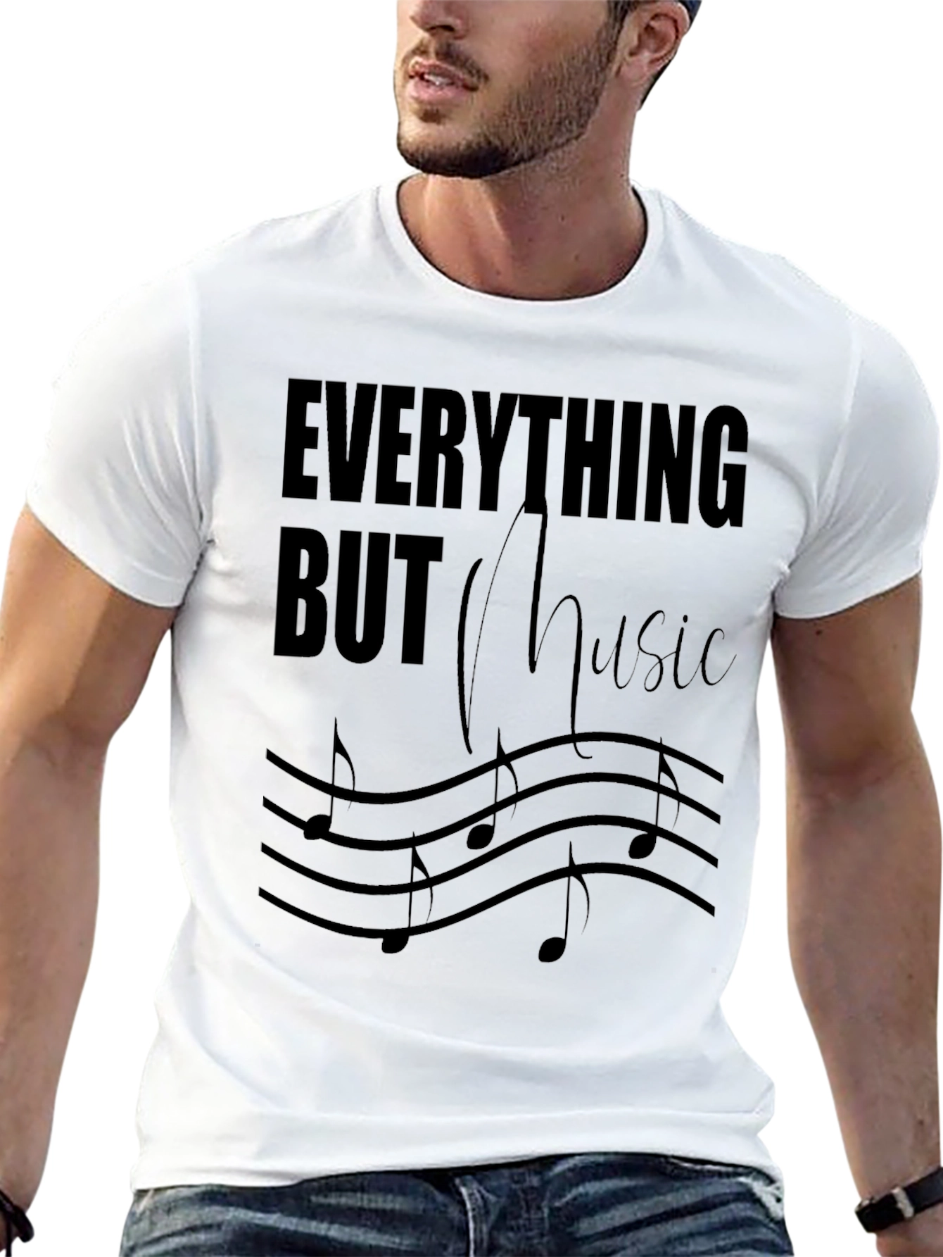 Everything But Music Graphic T-Shirt