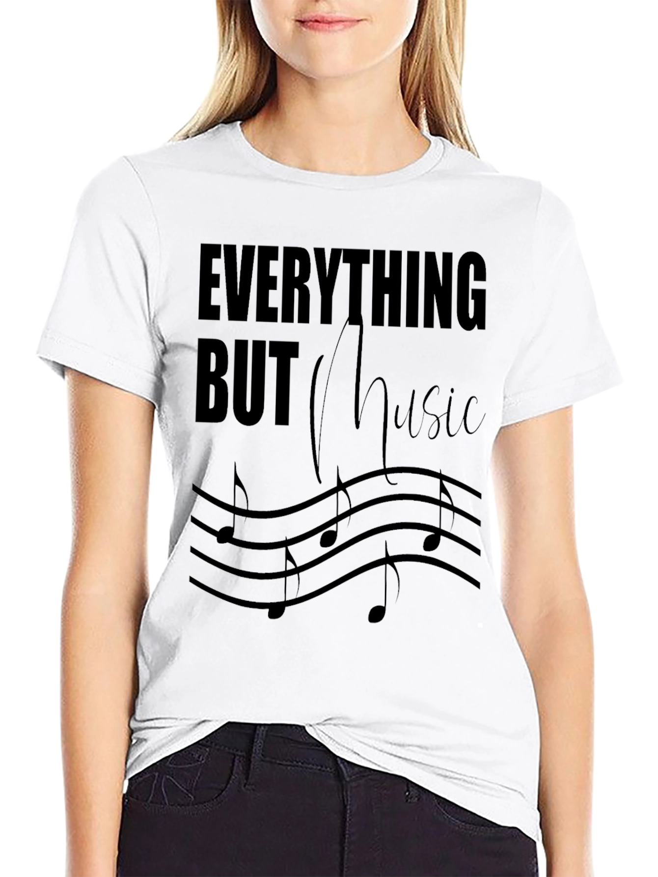 Everything But Music Graphic T-Shirt