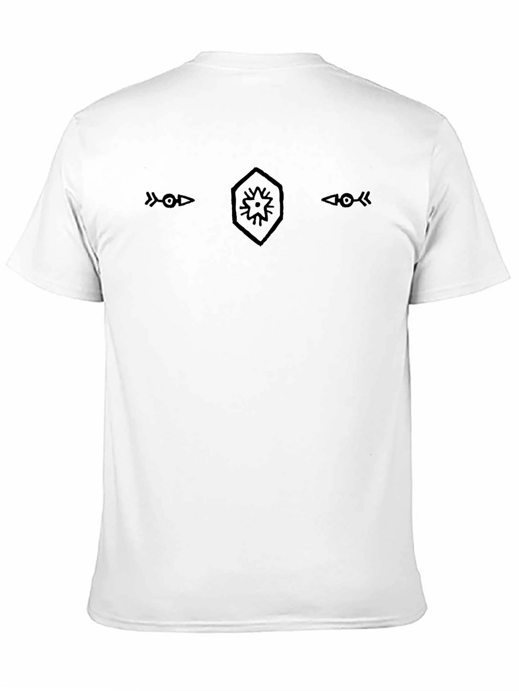 Geometric Print Black T-Shirt - Modern Casual Wear