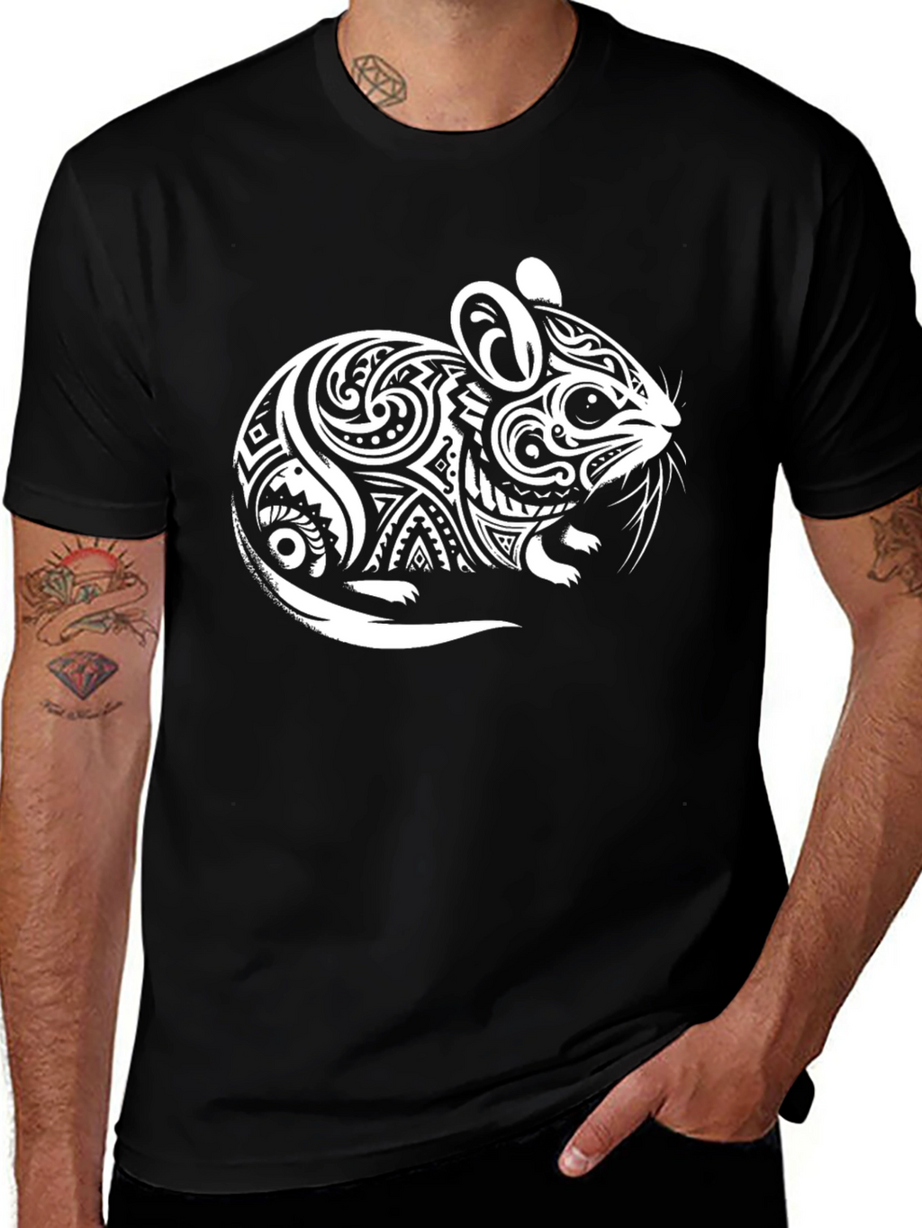 Tribal Mouse Graphic Tee