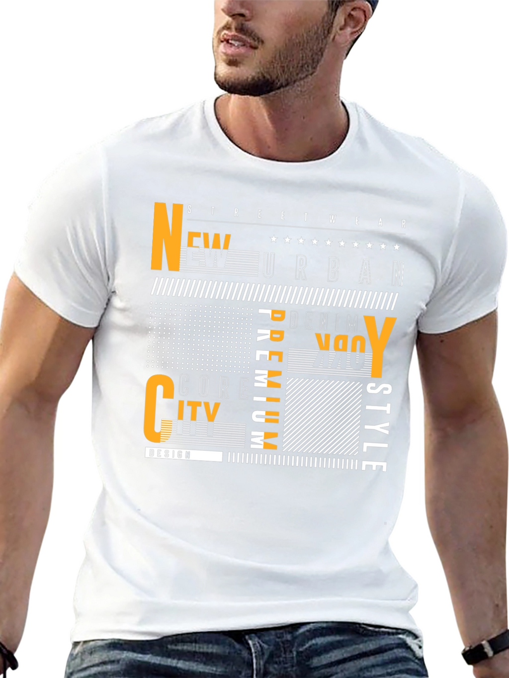 Urban Style Graphic Print Mens T-Shirt