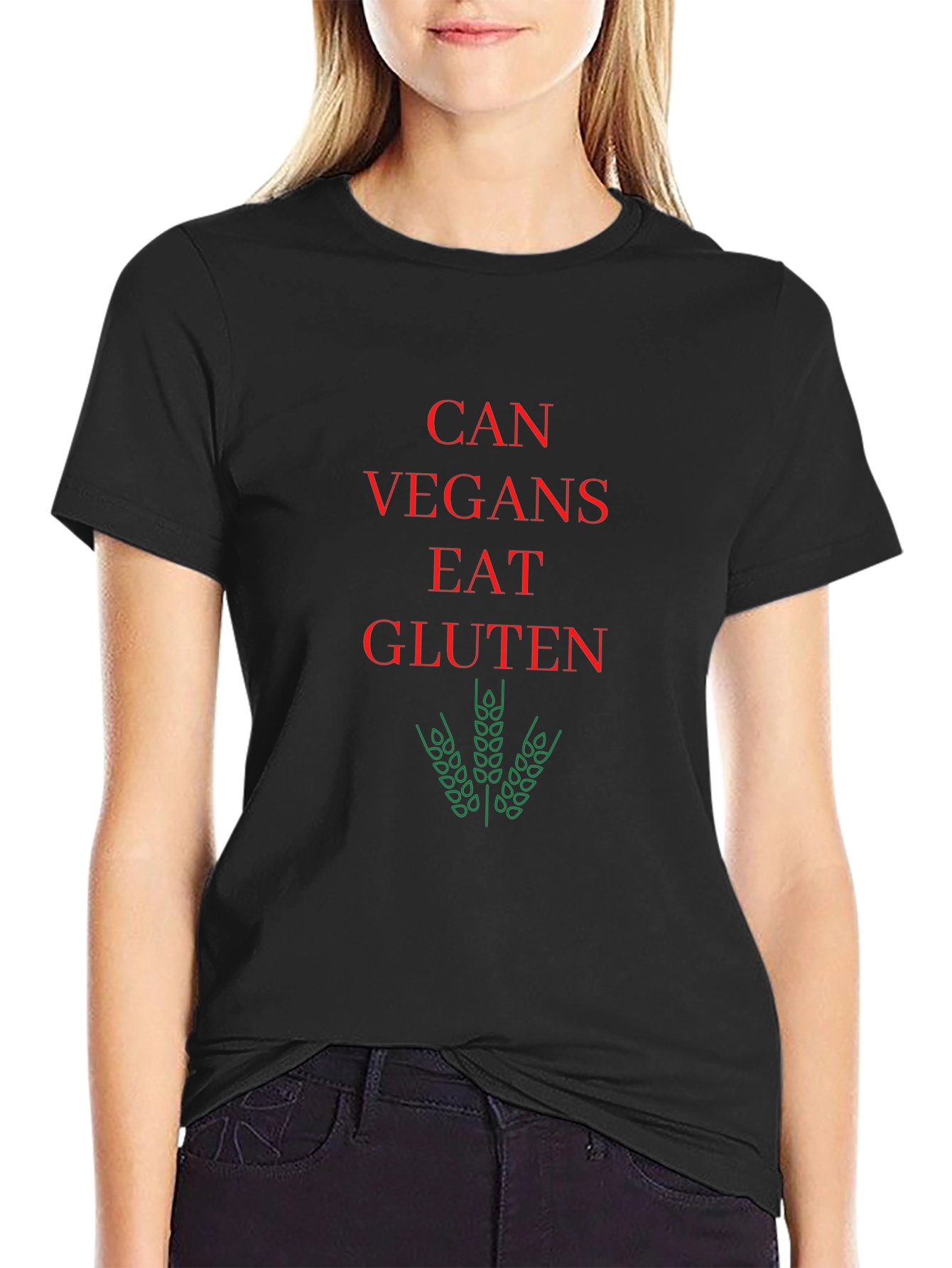 Can Vegans Eat Gluten Funny Vegan T-Shirt