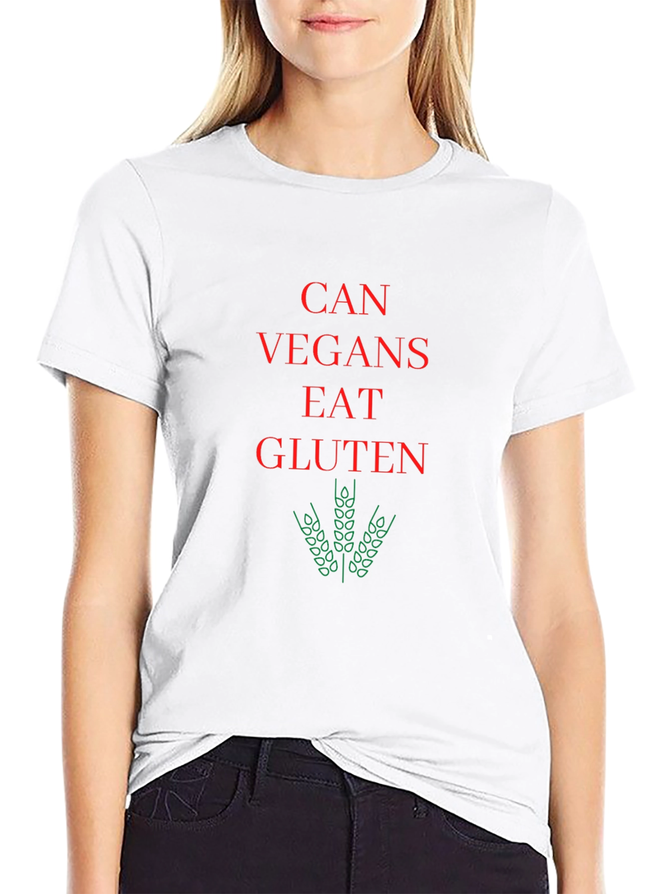 Can Vegans Eat Gluten Funny Vegan T-Shirt
