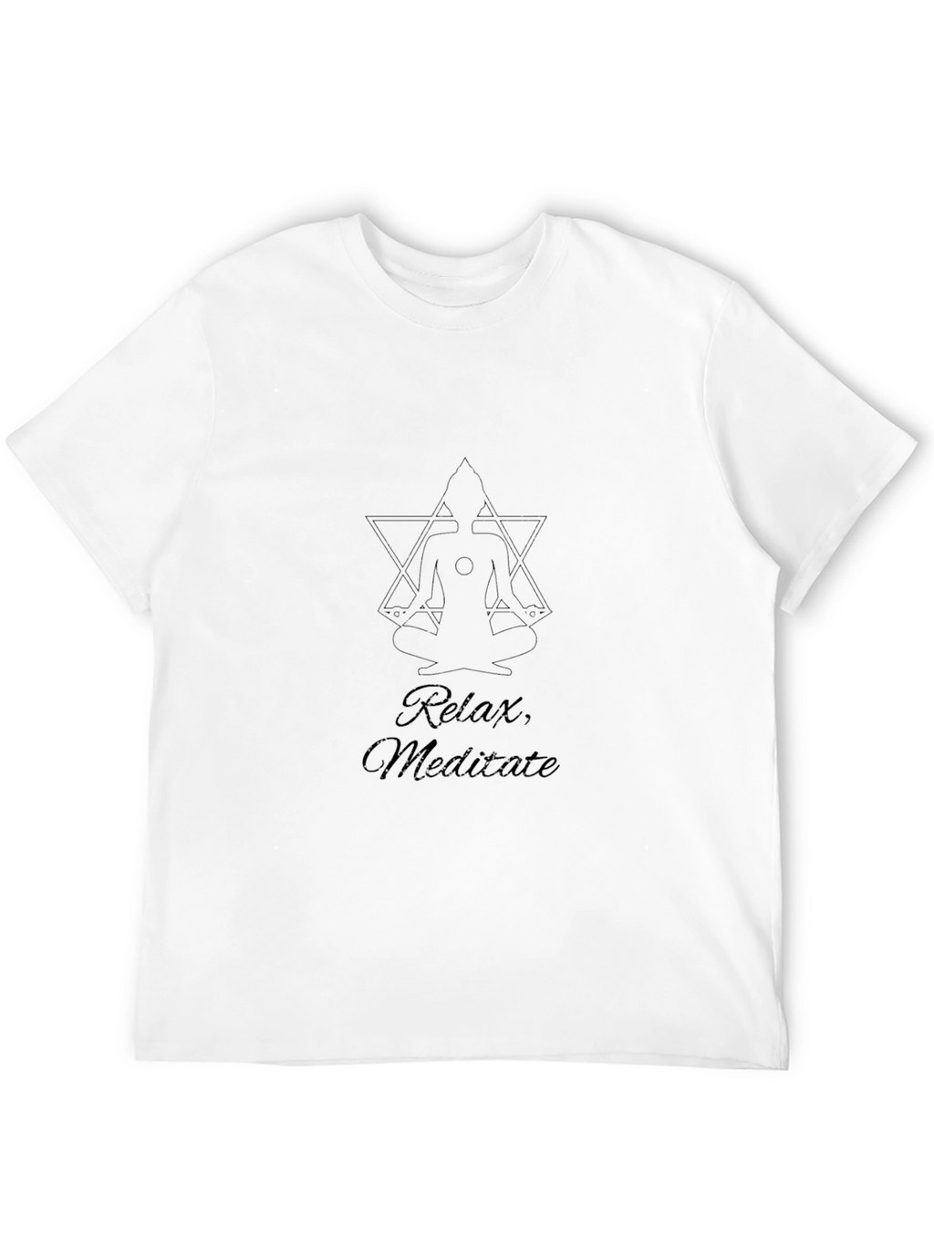 Relax Meditate Tee - Black