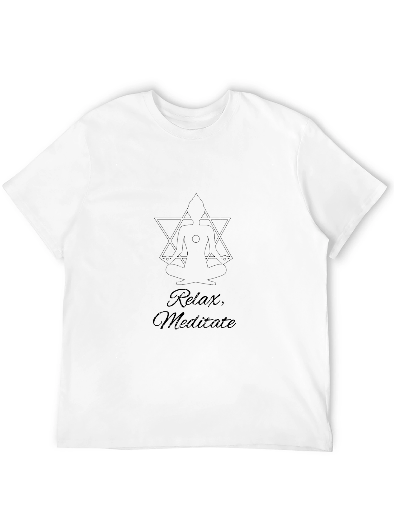 Relax Meditate Tee - Black