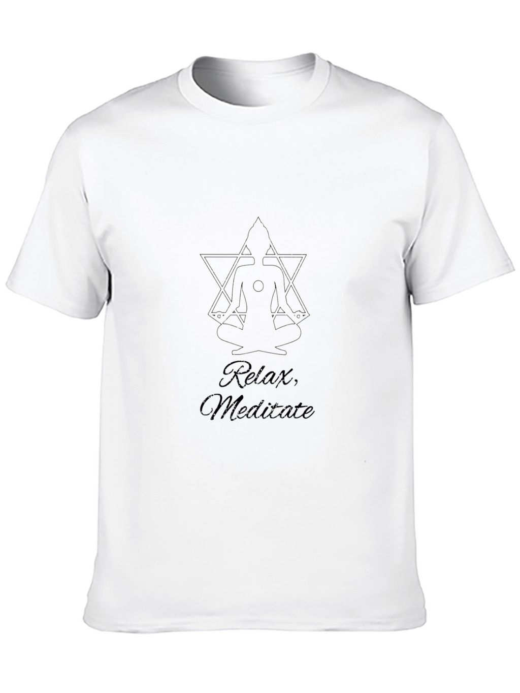Relax Meditate Tee - Black
