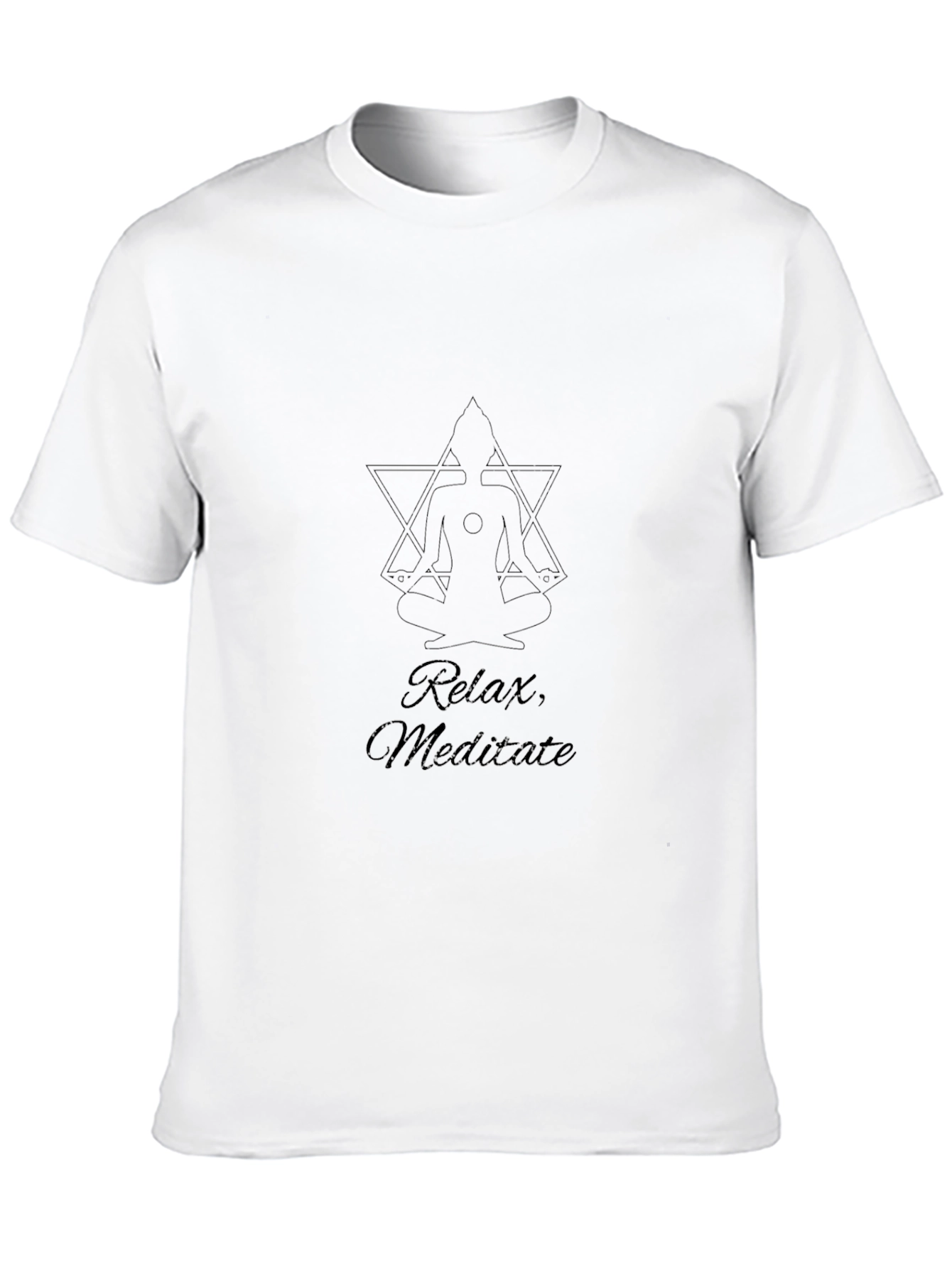 Relax Meditate Tee - Black