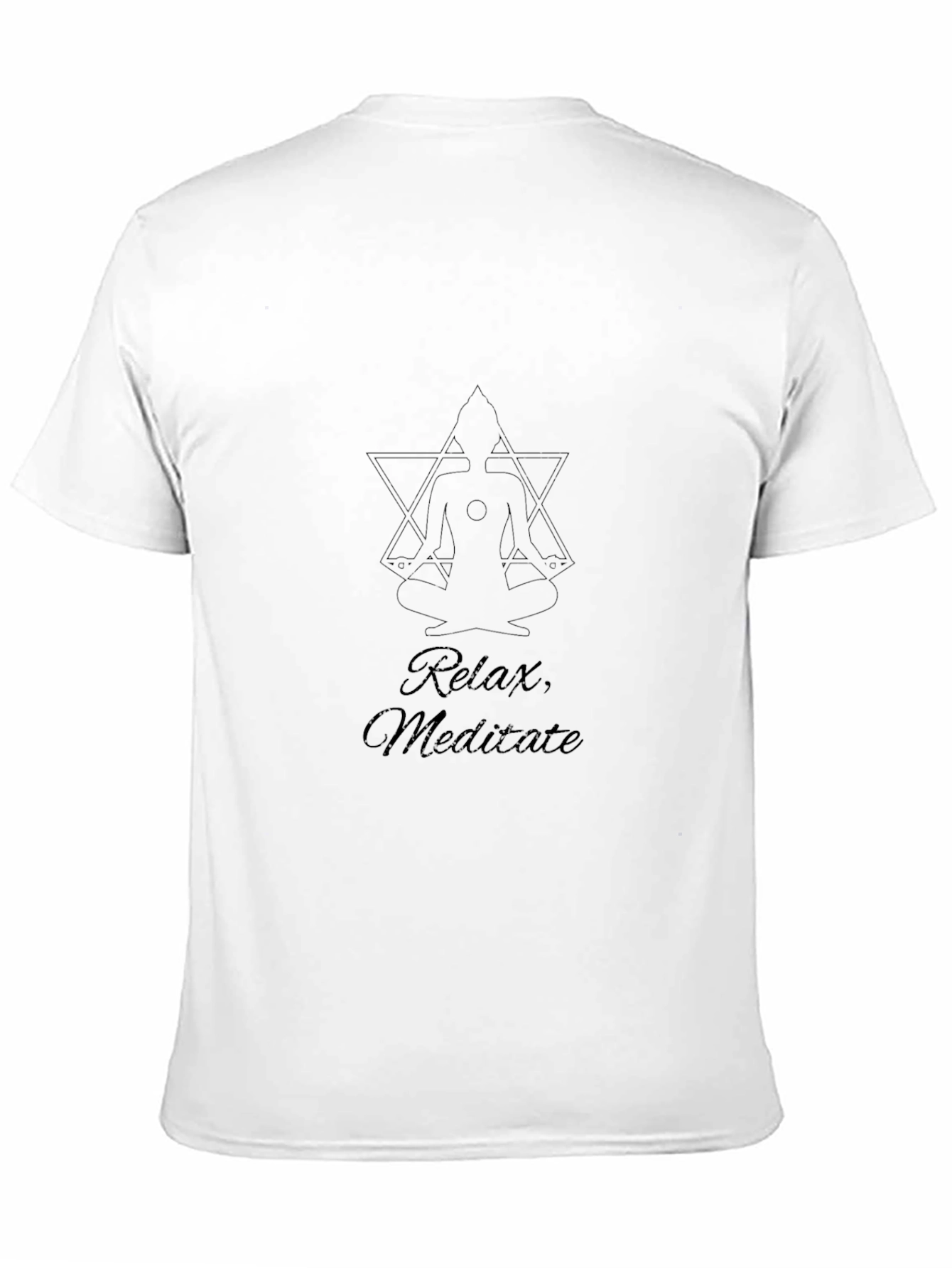 Relax Meditate Tee - Black