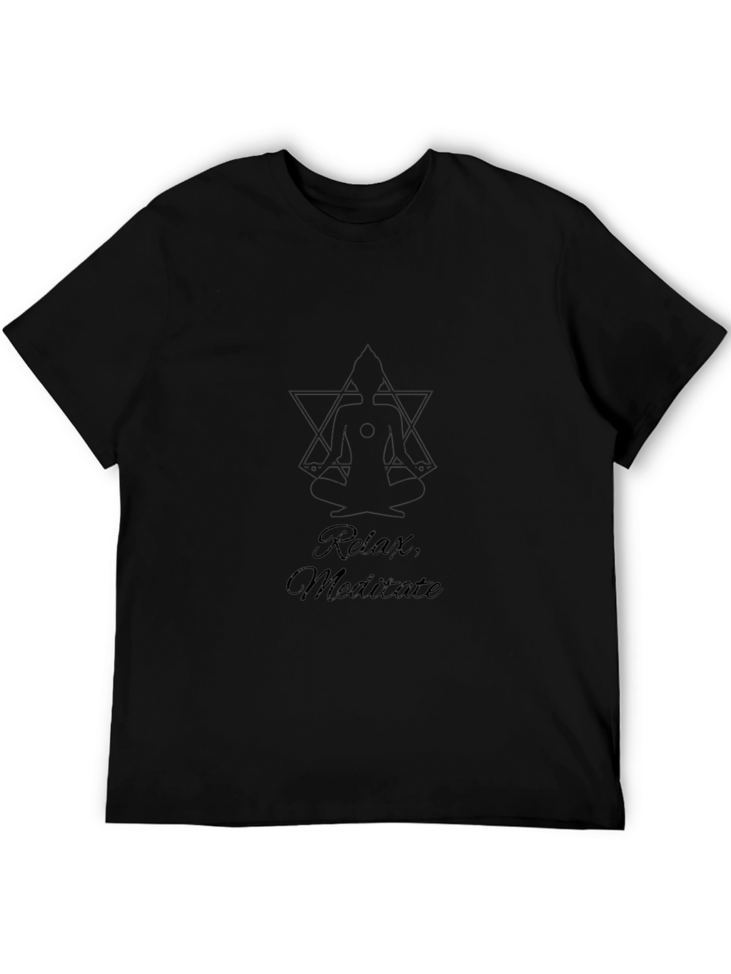 Relax Meditate Tee - Black