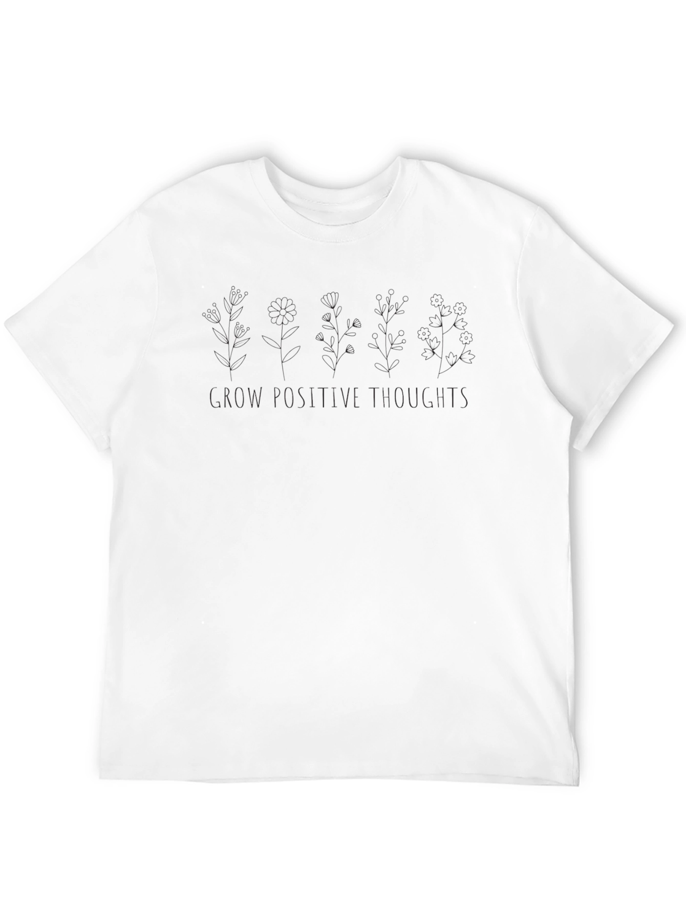 Mens Solid Black Crew Neck T-Shirt - Casual Style