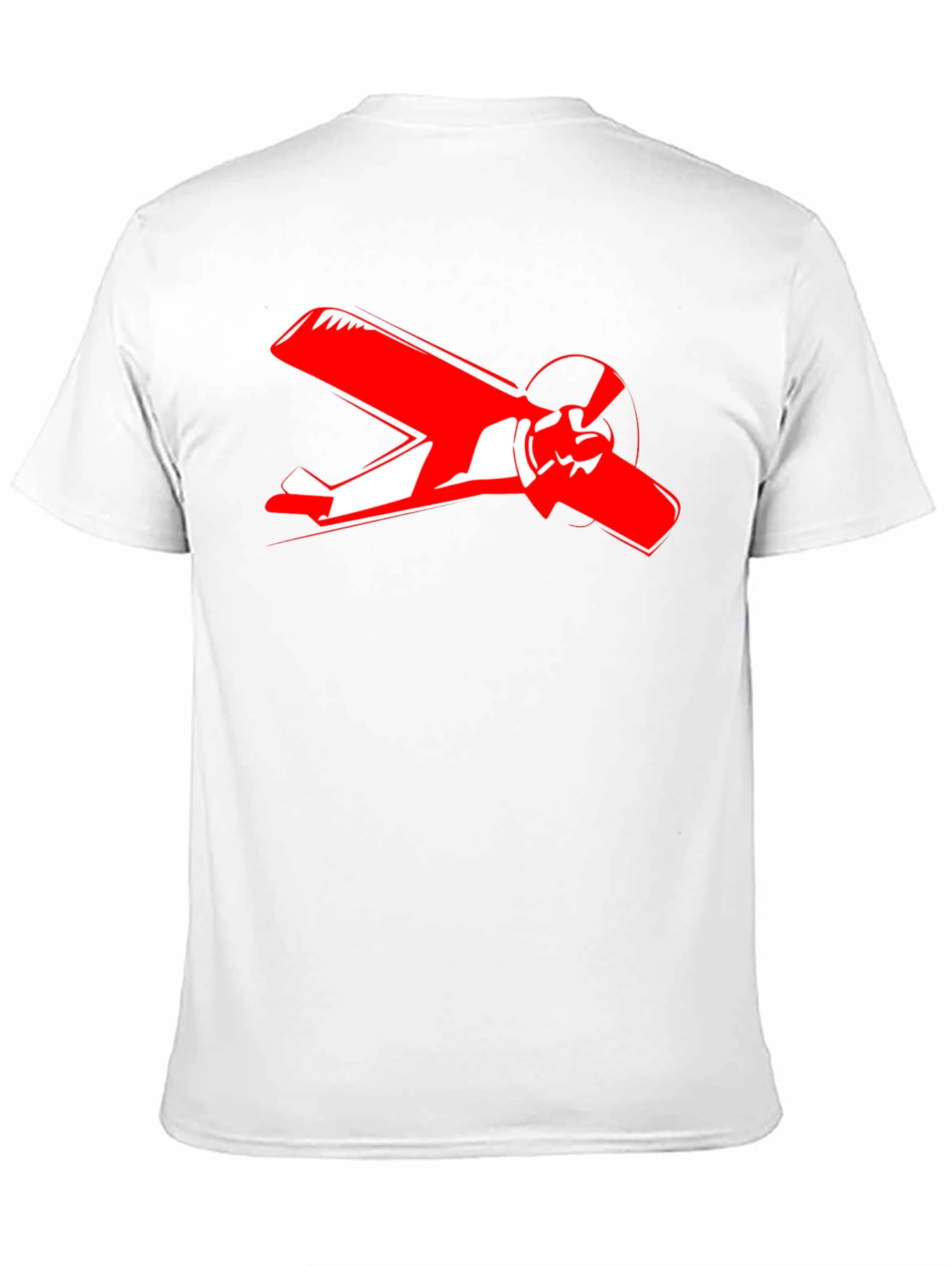 Airplane Graphic Tee - Black Cotton T-Shirt