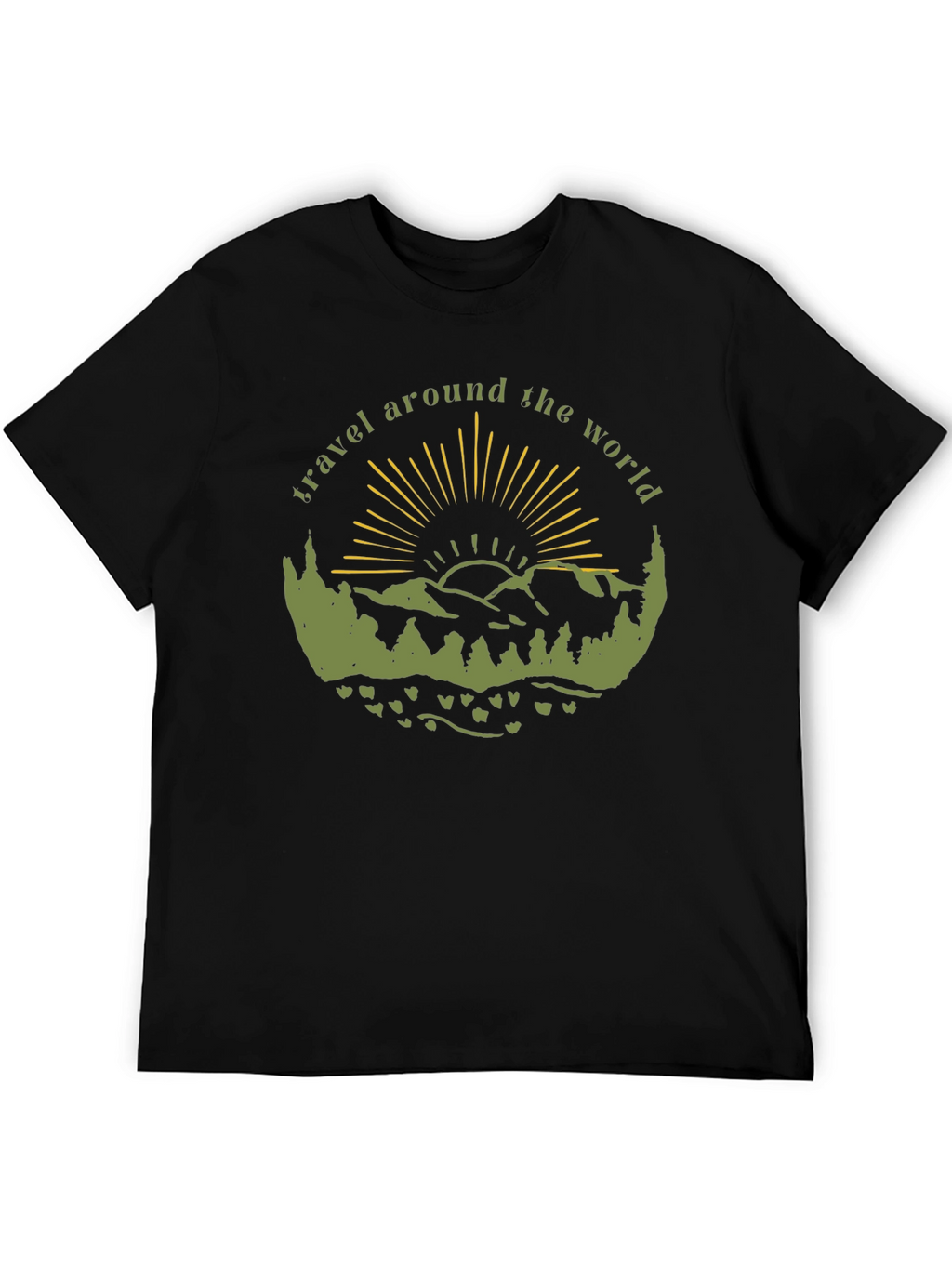 Travel Around the World Graphic T-Shirt