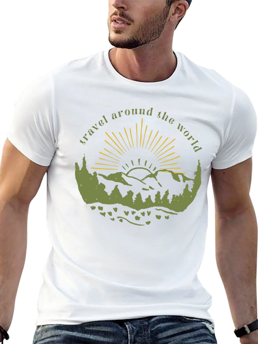 Travel Around the World Graphic T-Shirt