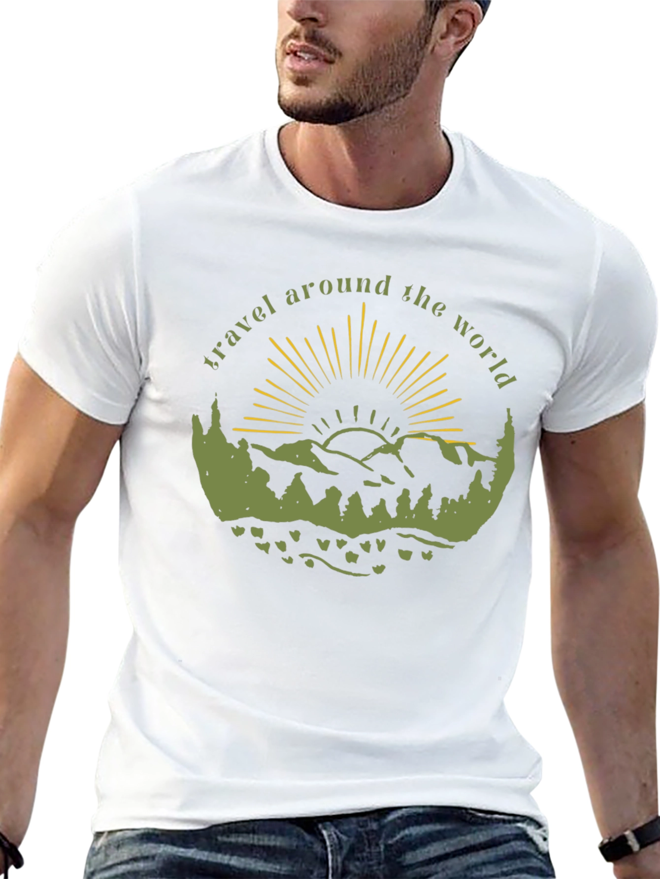 Travel Around the World Graphic T-Shirt