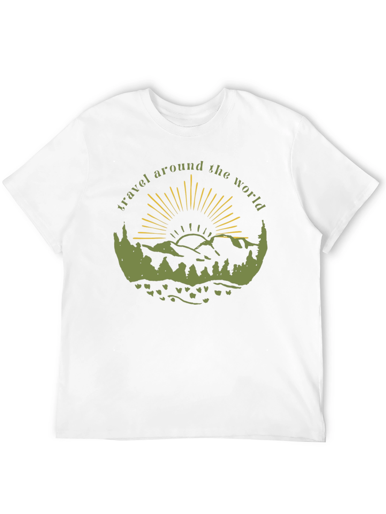 Travel Around the World Graphic T-Shirt