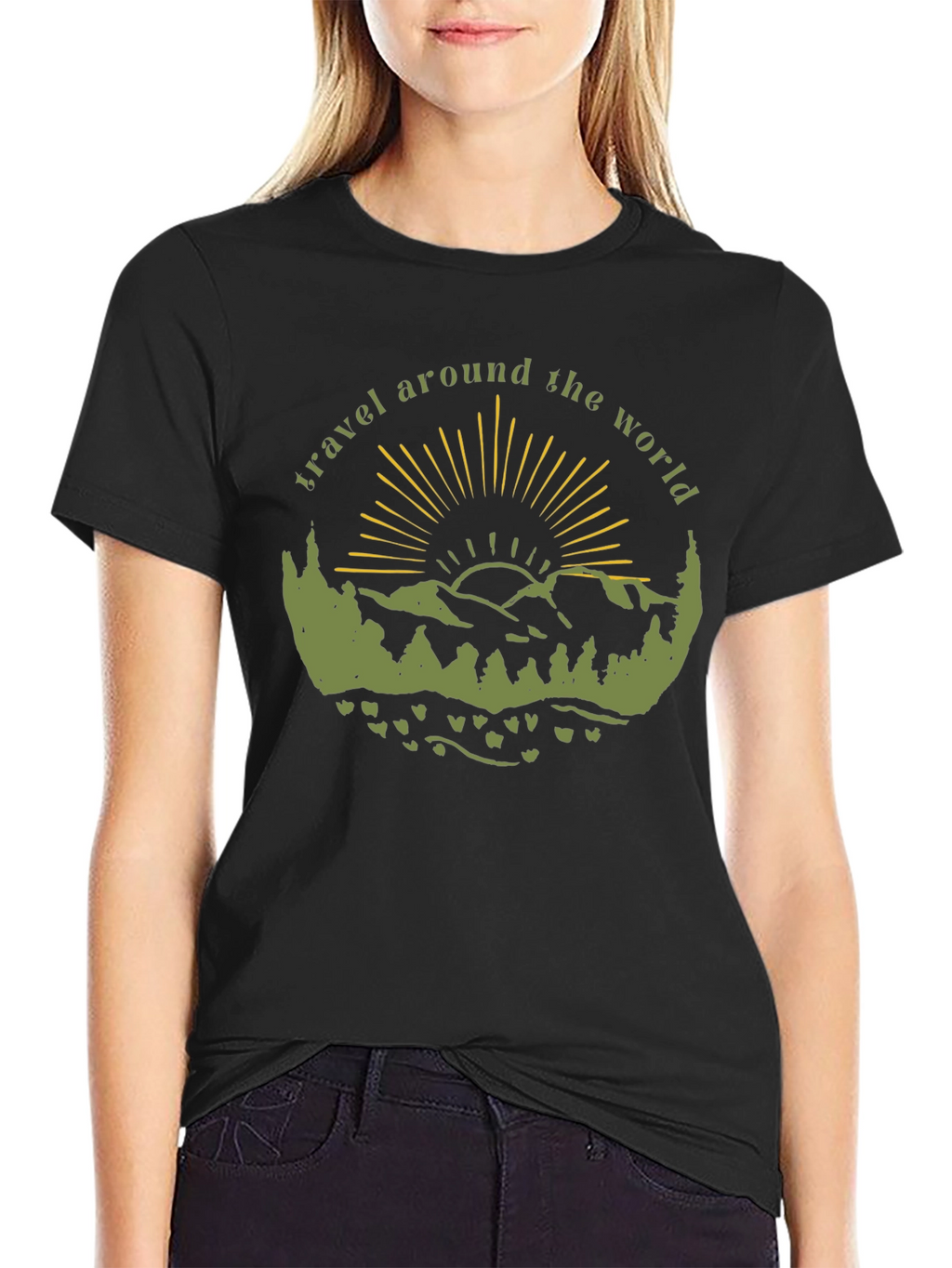 Travel Around the World Graphic T-Shirt