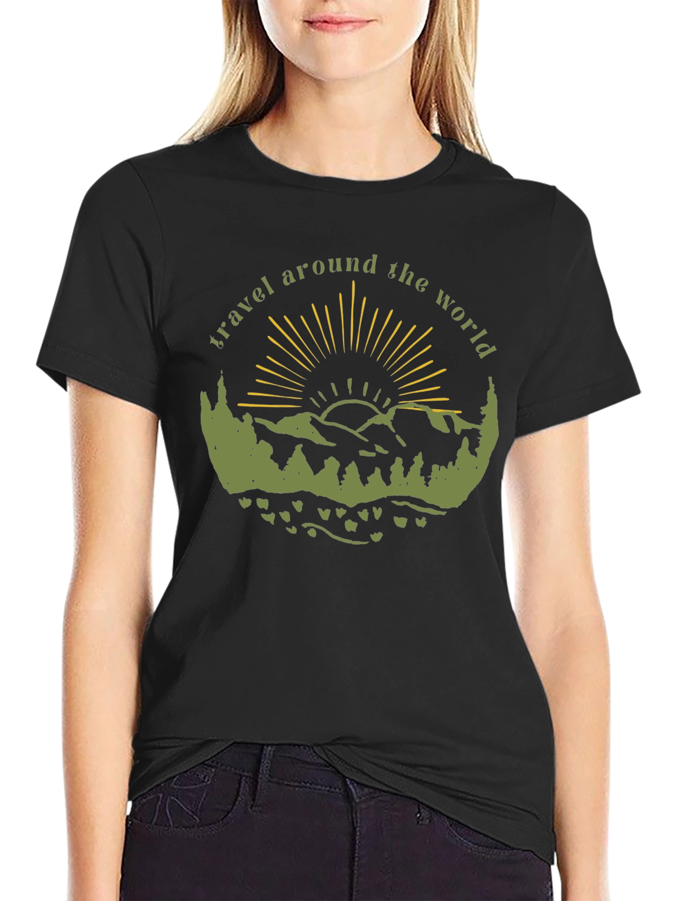 Travel Around the World Graphic T-Shirt