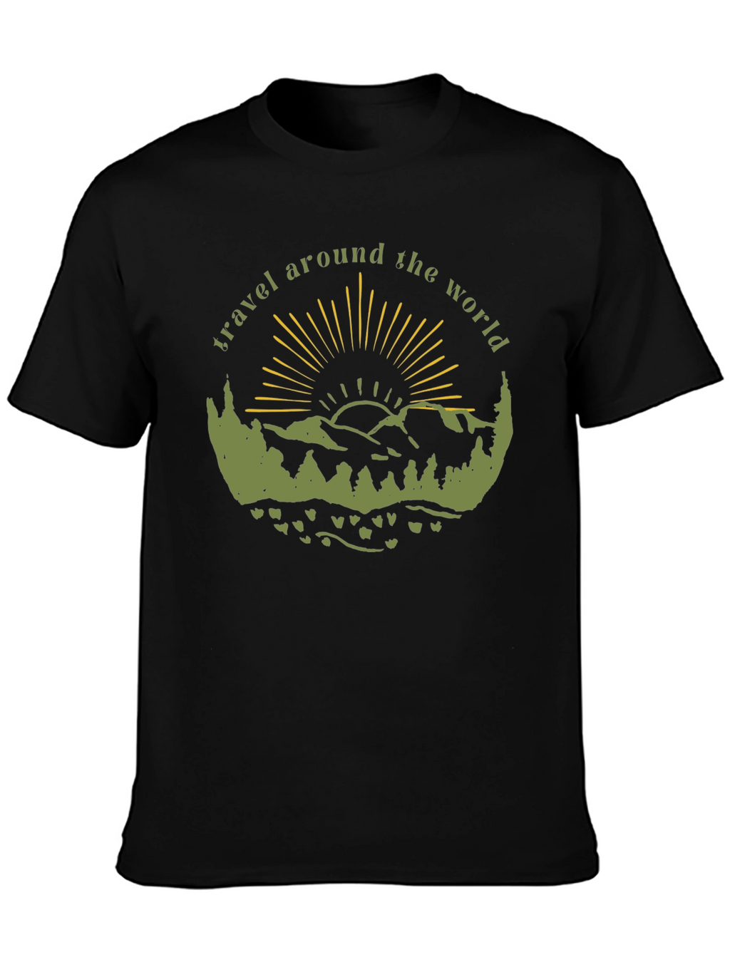 Travel Around the World Graphic T-Shirt