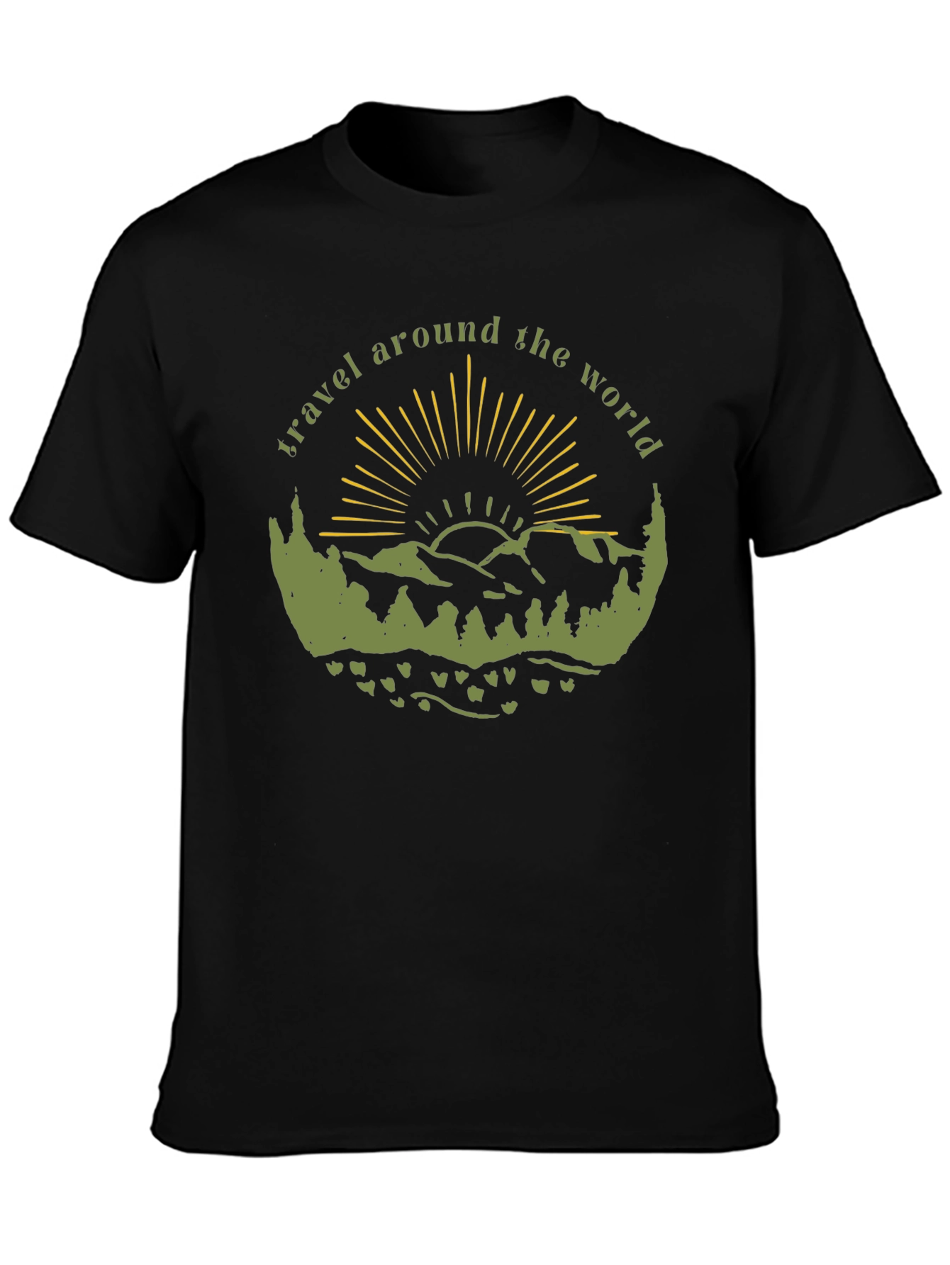 Travel Around the World Graphic T-Shirt