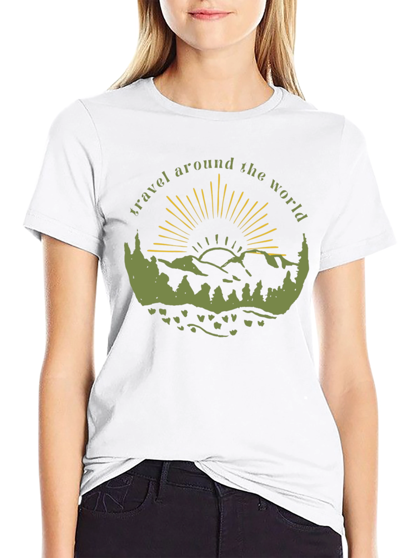 Travel Around the World Graphic T-Shirt