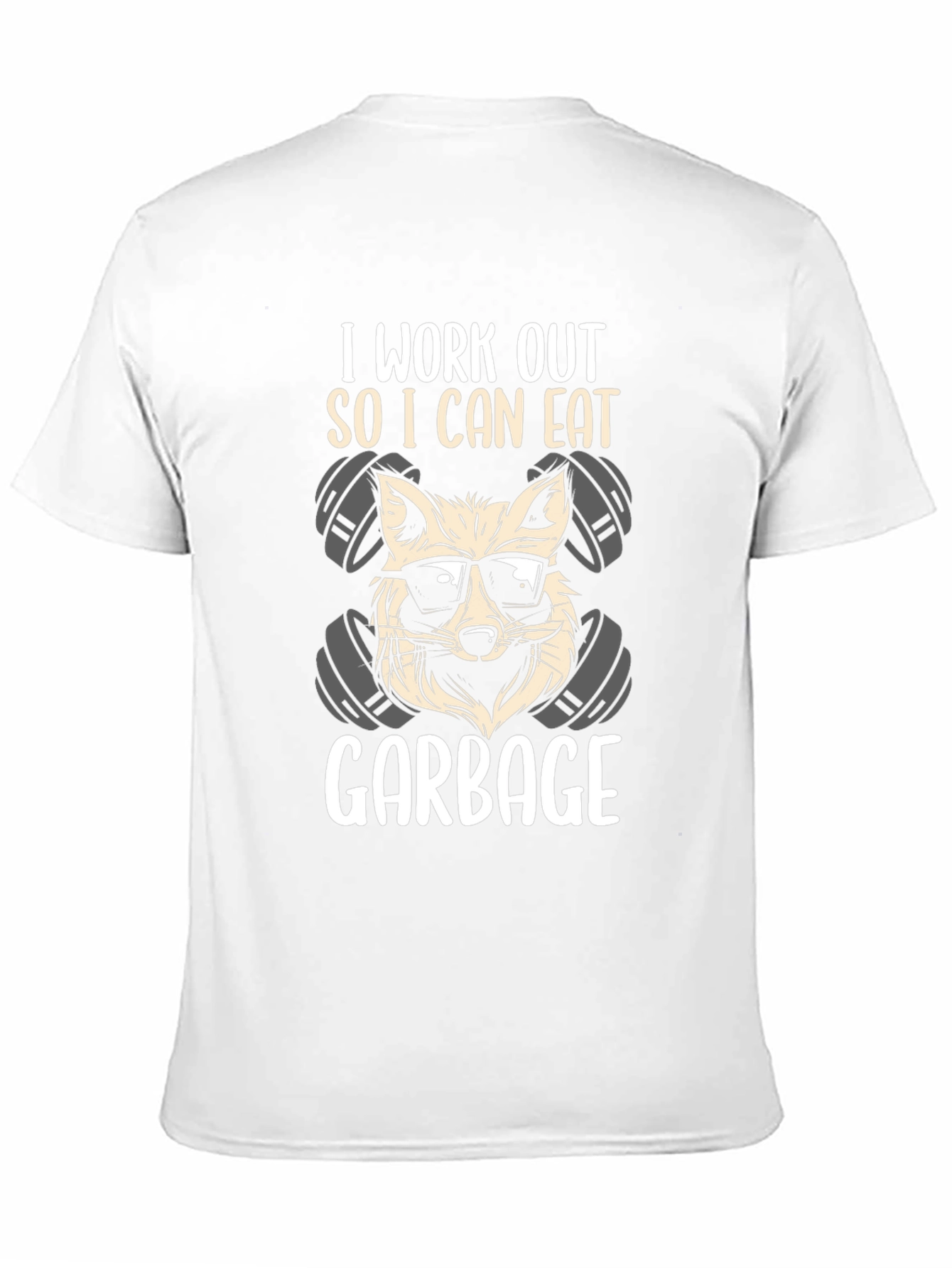 Workout Raccoon T-Shirt - Eat Garbage!